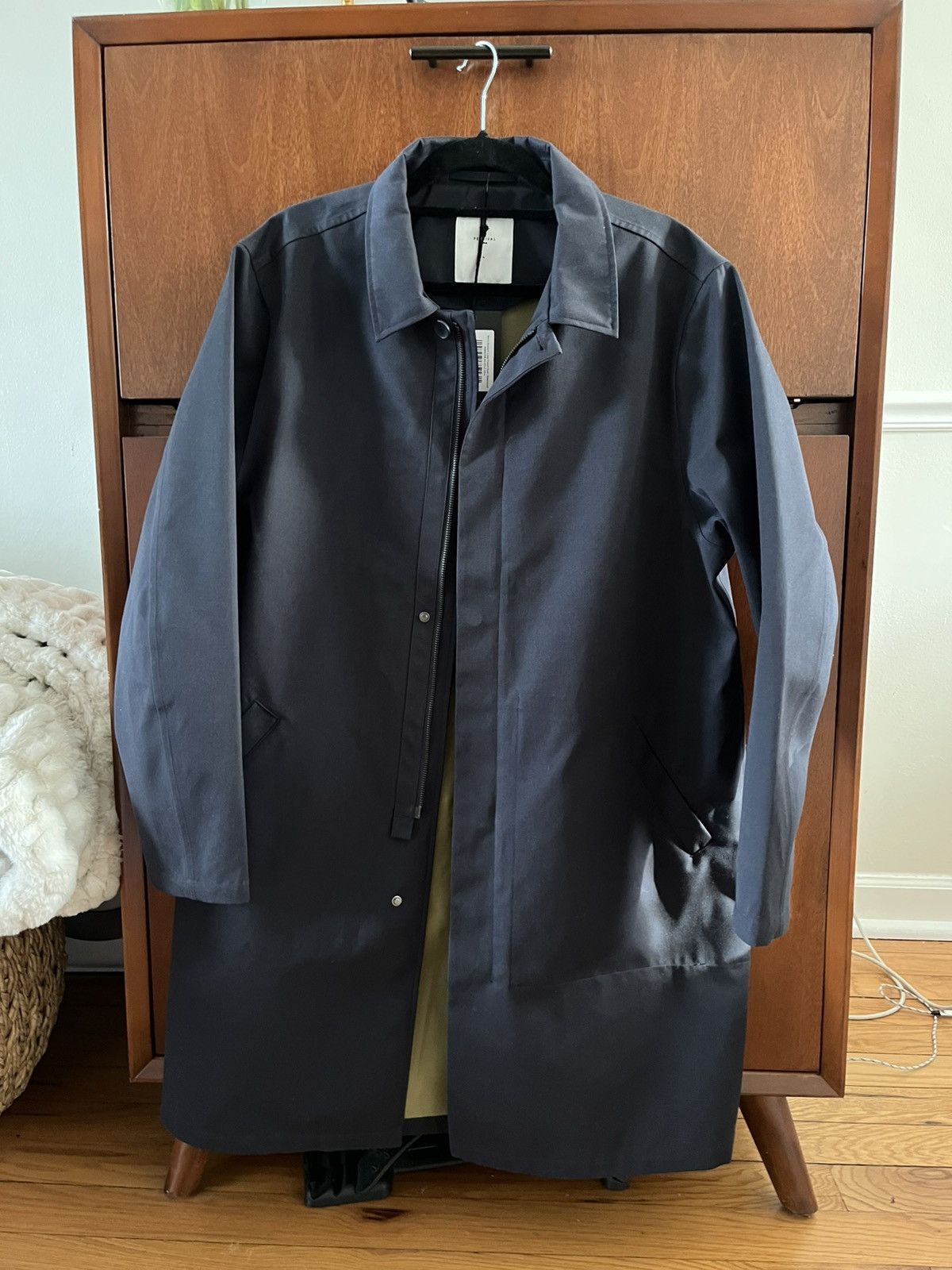 Percival Percival Men’s Greyson Long Trench Coat Size US L / EU 52-54 / 3 - 1 Thumbnail
