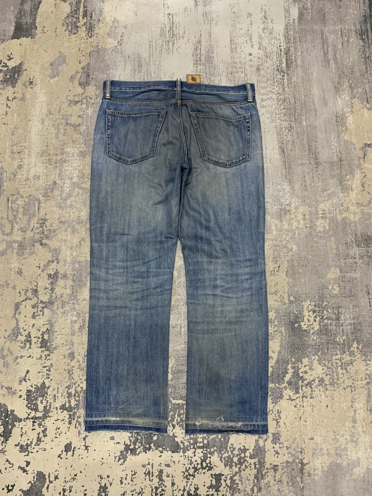 Uniqlo GRUNGE Vtg Uniqlo Rusty Distress Regular Fit Straight Co Size US 36 / EU 52 - 7 Thumbnail