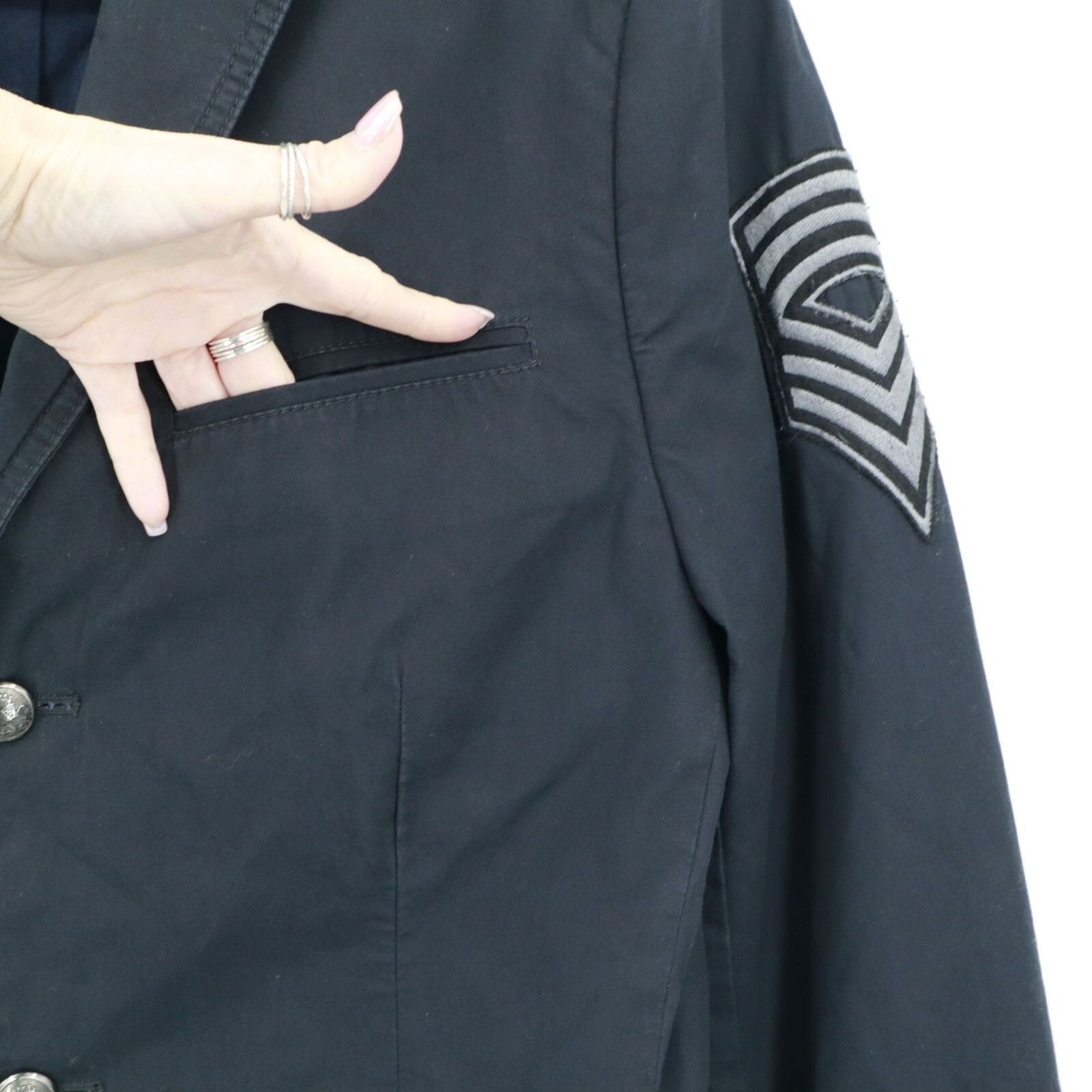 Express Express Blazer Men S Navy Military Dapper Streetwear Preppy Size US S / EU 44-46 / 1 - 7 Thumbnail