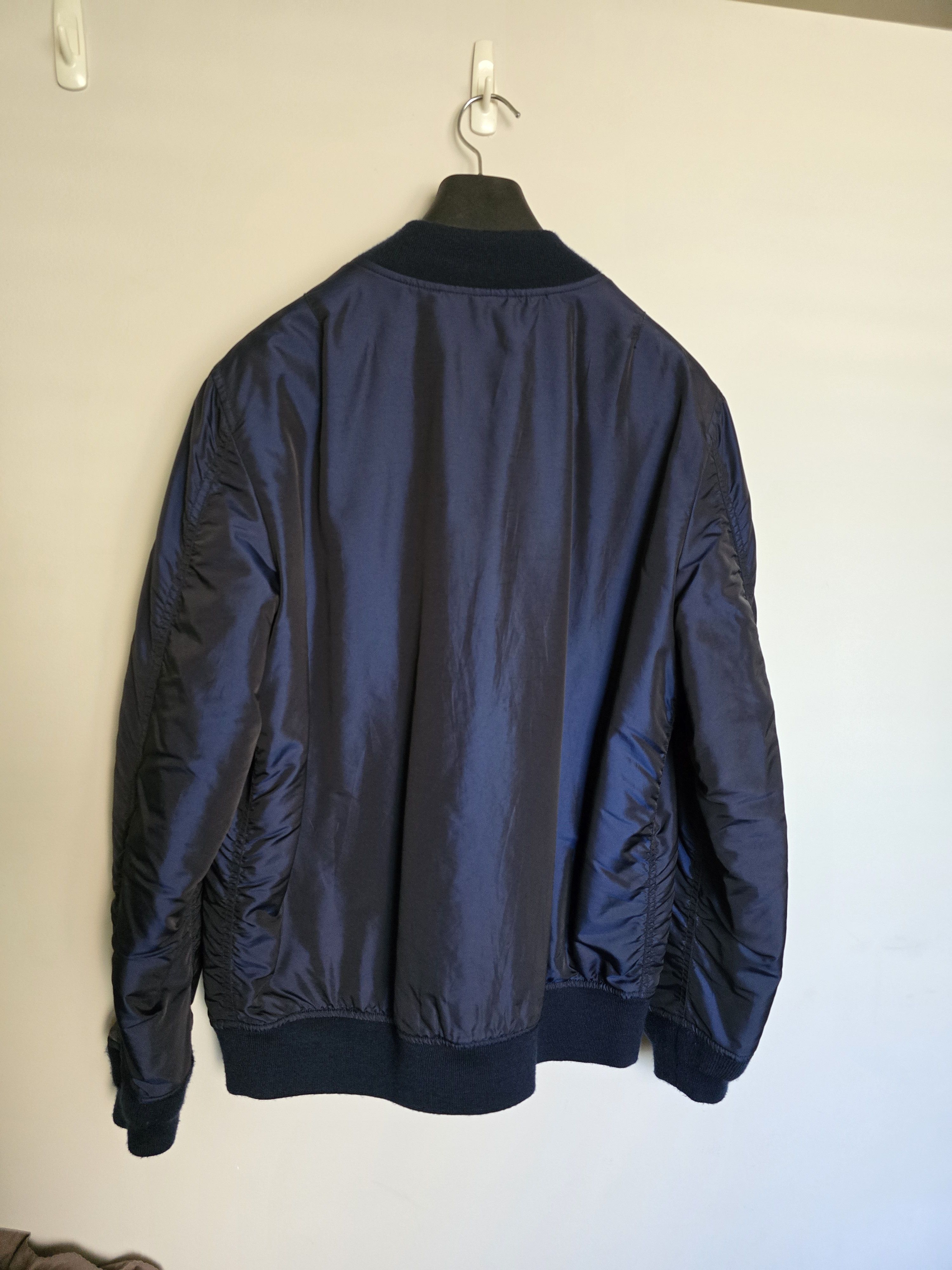 Bape A Bathing Ape Logo Bomber Jacket Navy Size US L / EU 52-54 / 3 - 2 Thumbnail