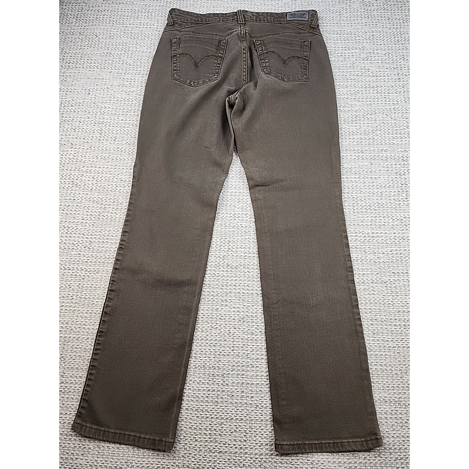 Levi's Levi's Jeans Womens 8M 29x32 Green 505 Straight Leg Denim 5-Pocket Zip Fly - City USA 90s Mens? Size 30" / US 8 / IT 44 - 2 Thumbnail