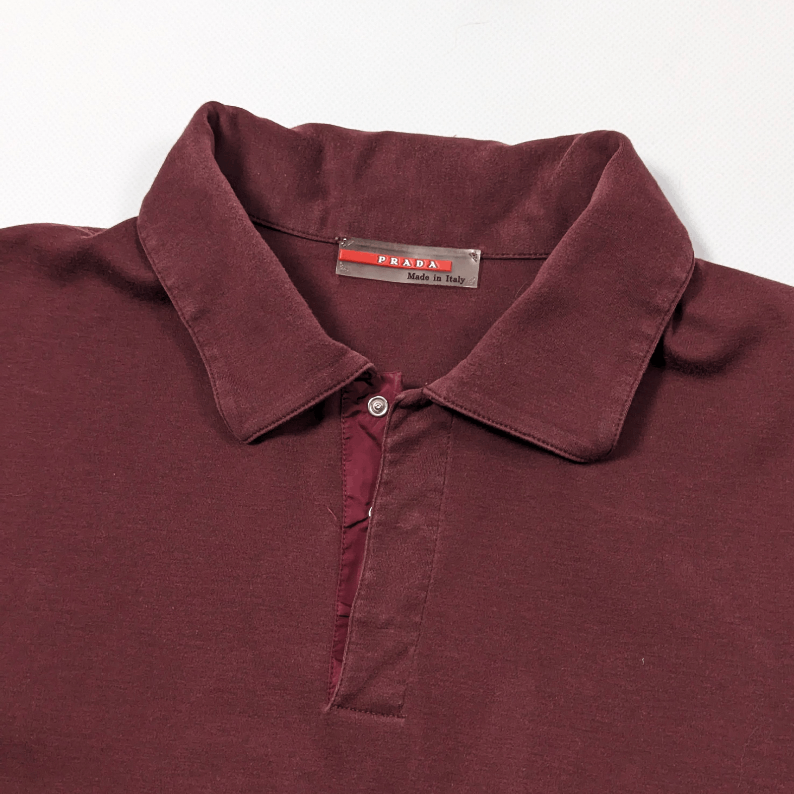 Prada Prada Sport Red Tab 2000s Logo Men`s Jersey Polo Shirt S-M Size US S / EU 44-46 / 1 - 6 Thumbnail