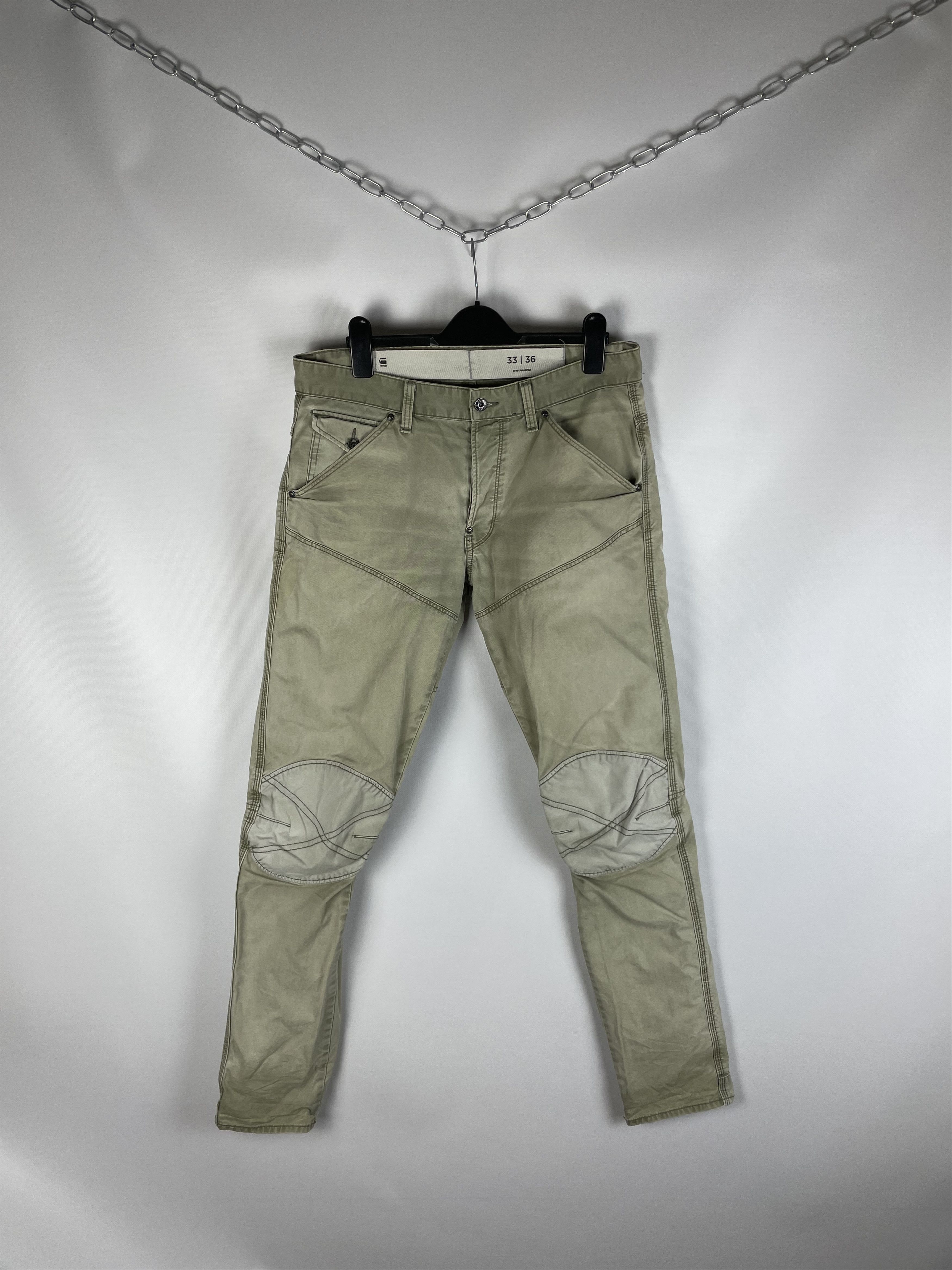 G-Star G-Star Raw Pants Double Knee Jeans Size US 33 - 1 Thumbnail