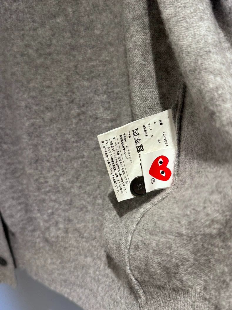 Comme des Garcons Comme Des Garcons Grey Blackheart Cardigan 2505-Nextarrow Size M / US 6-8 / IT 42-44 - 4 Thumbnail