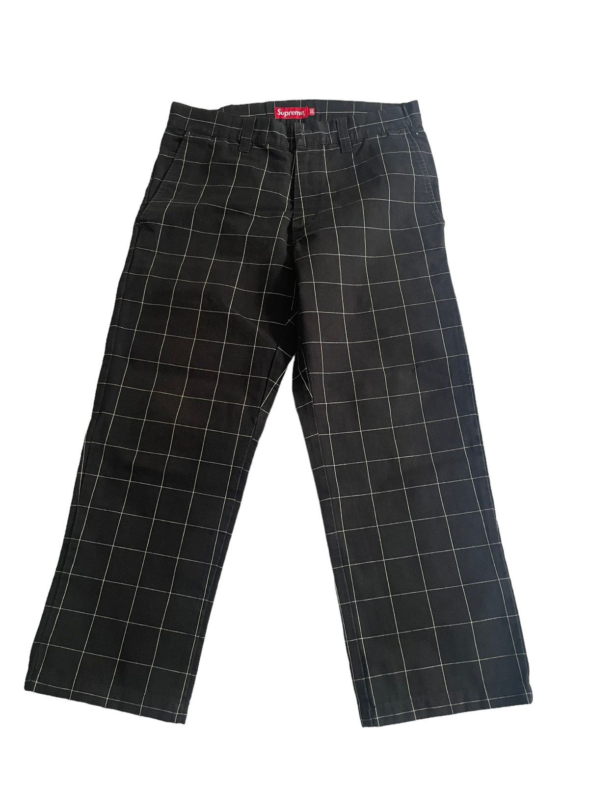 Supreme Supreme Windowpane Trousers | Grailed