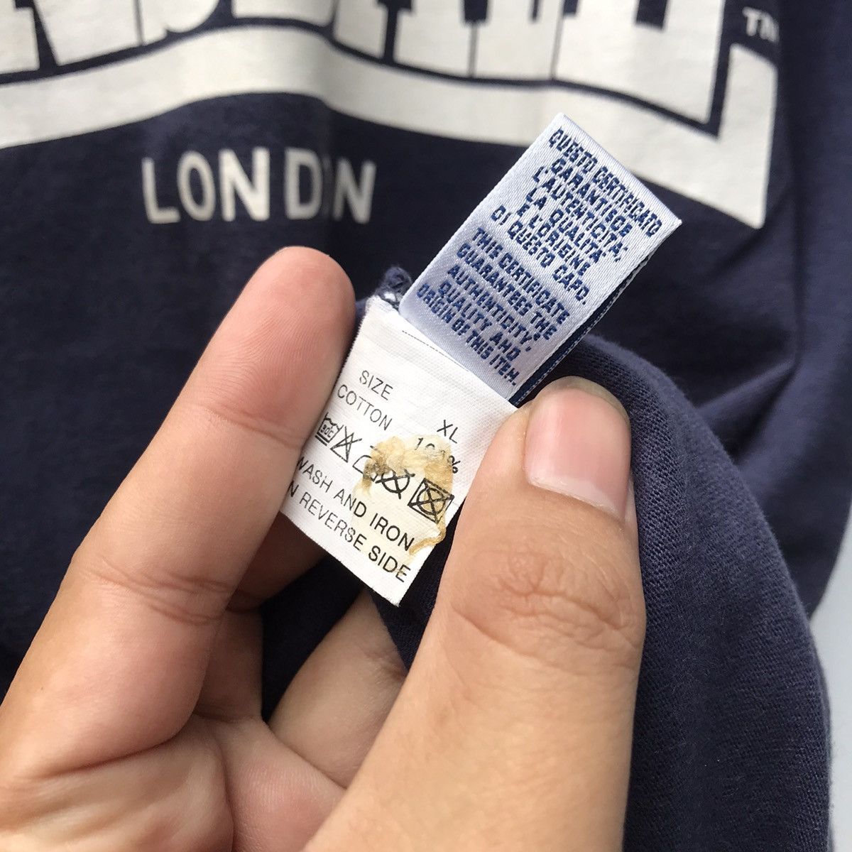 Lonsdale × Other UK × Vintage Lonsdale london Ringer tee tshirt colour navy blue size L Size US M / EU 48-50 / 2 - 12 Thumbnail