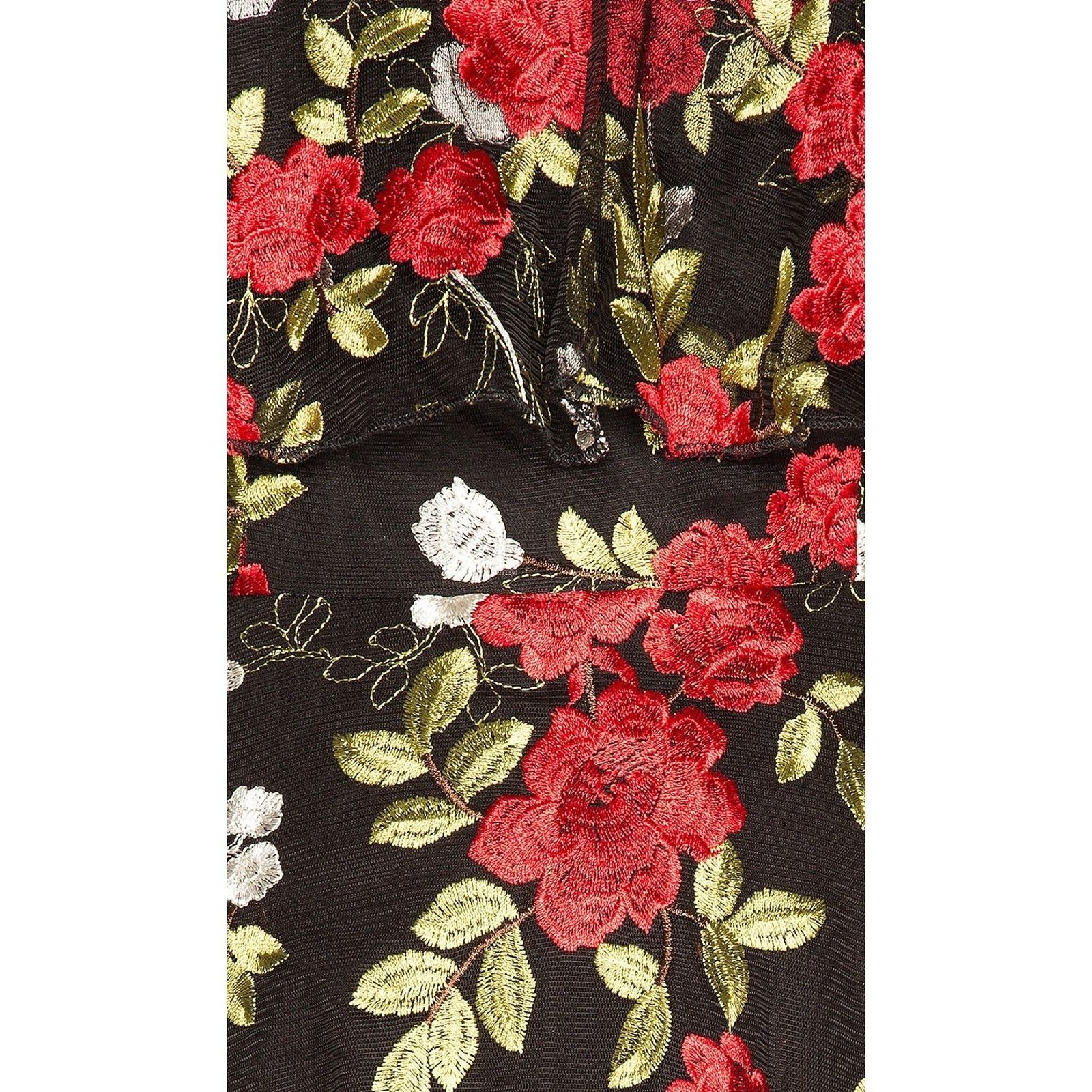 Other Lovers + Friends Erica Sheer Embroidered A Line In Halcyon Size L / US 10 / IT 46 - 4 Thumbnail