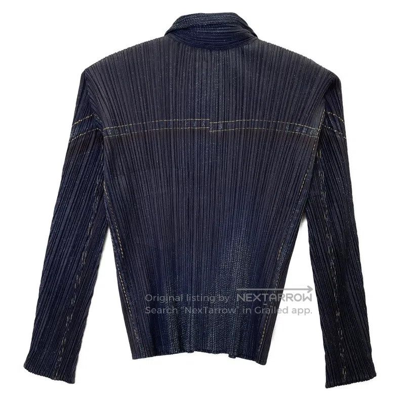 Issey Miyake Issey Miyake Denim Print Jacket Size L / US 10 / IT 46 - 2 Thumbnail