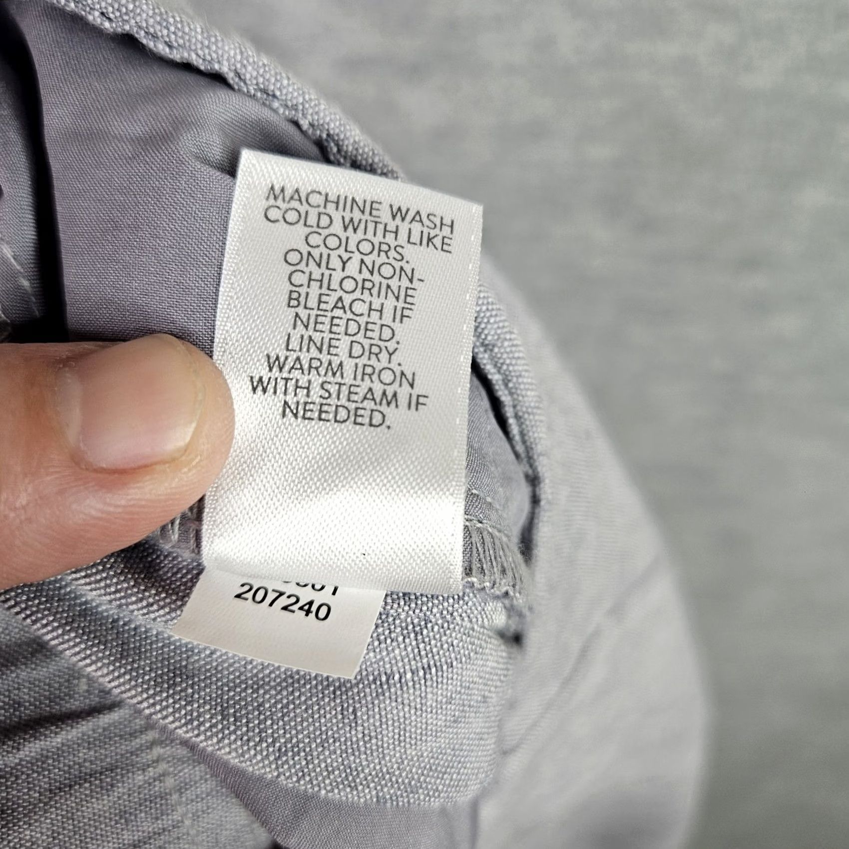 J. Jill J.Jill Womens Linen Stretch Pants Small Gray Lightweight Casual Everyday Regular Rise Buttoned Front Pants Mens Women Girls Unisex Size 28" / US 6 / IT 42 - 8 Thumbnail