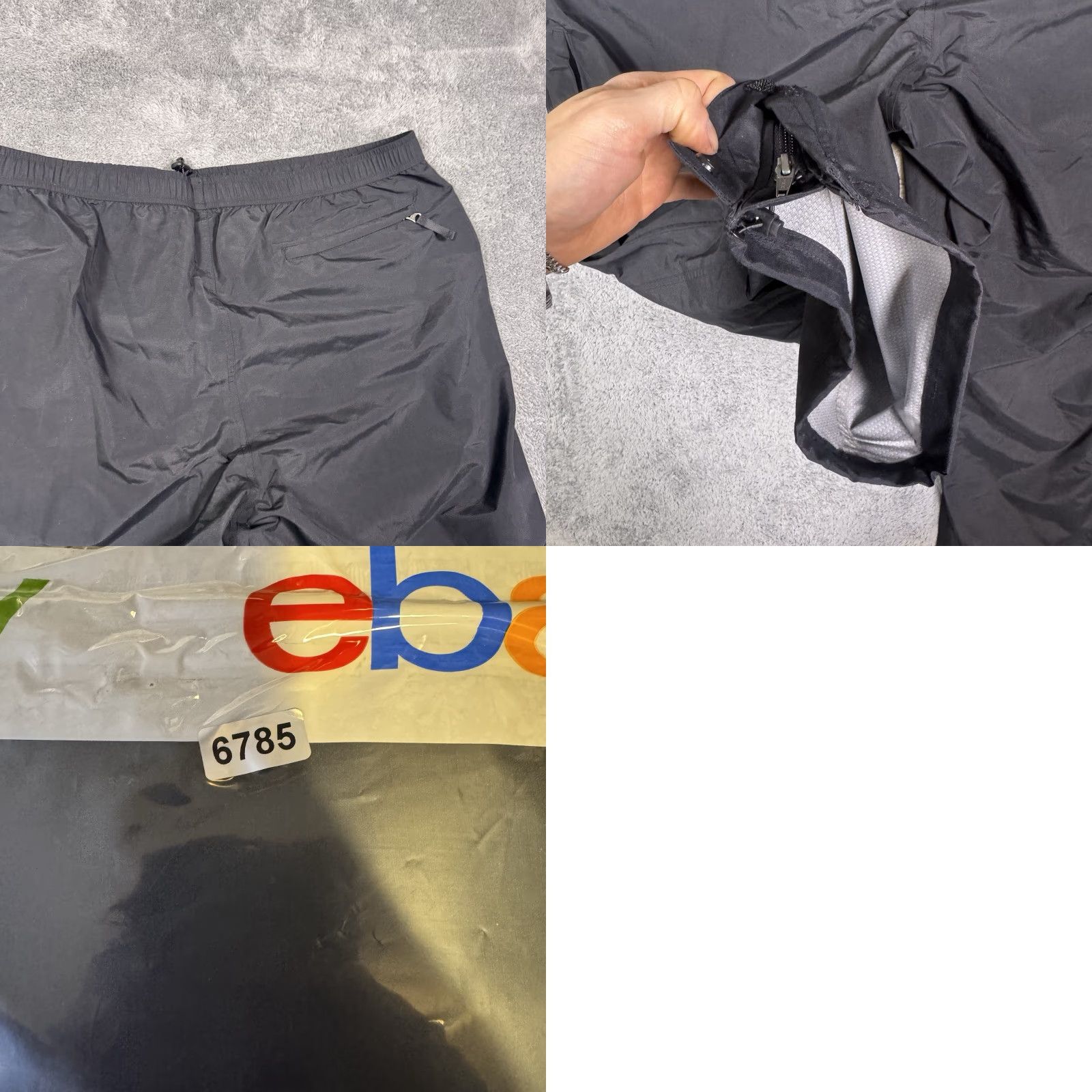 Duluth Trading Company Duluth Trading Pants Mens 3XL x32 No Rainer Waterproof 26717 Trouser Cargo Navy Black Nylon Zipper Pockets” Size US 39 - 10 Thumbnail