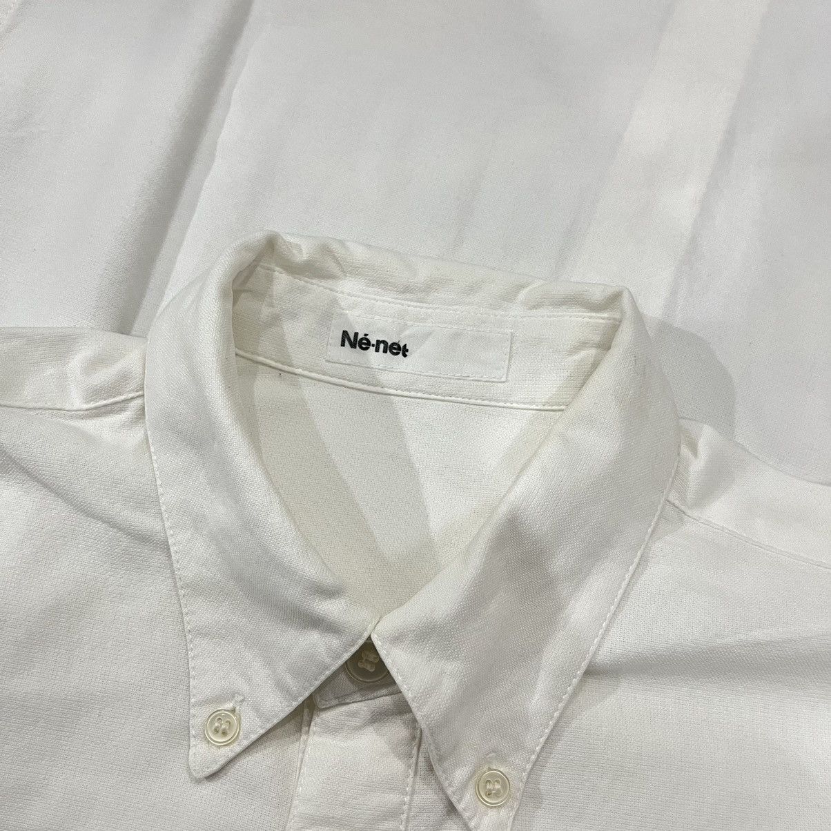 Tsumori Chisato Ne-net By ISSEY MIYAKE Classic White Sleeve Shirt Pocket Size US M / EU 48-50 / 2 - 5 Thumbnail