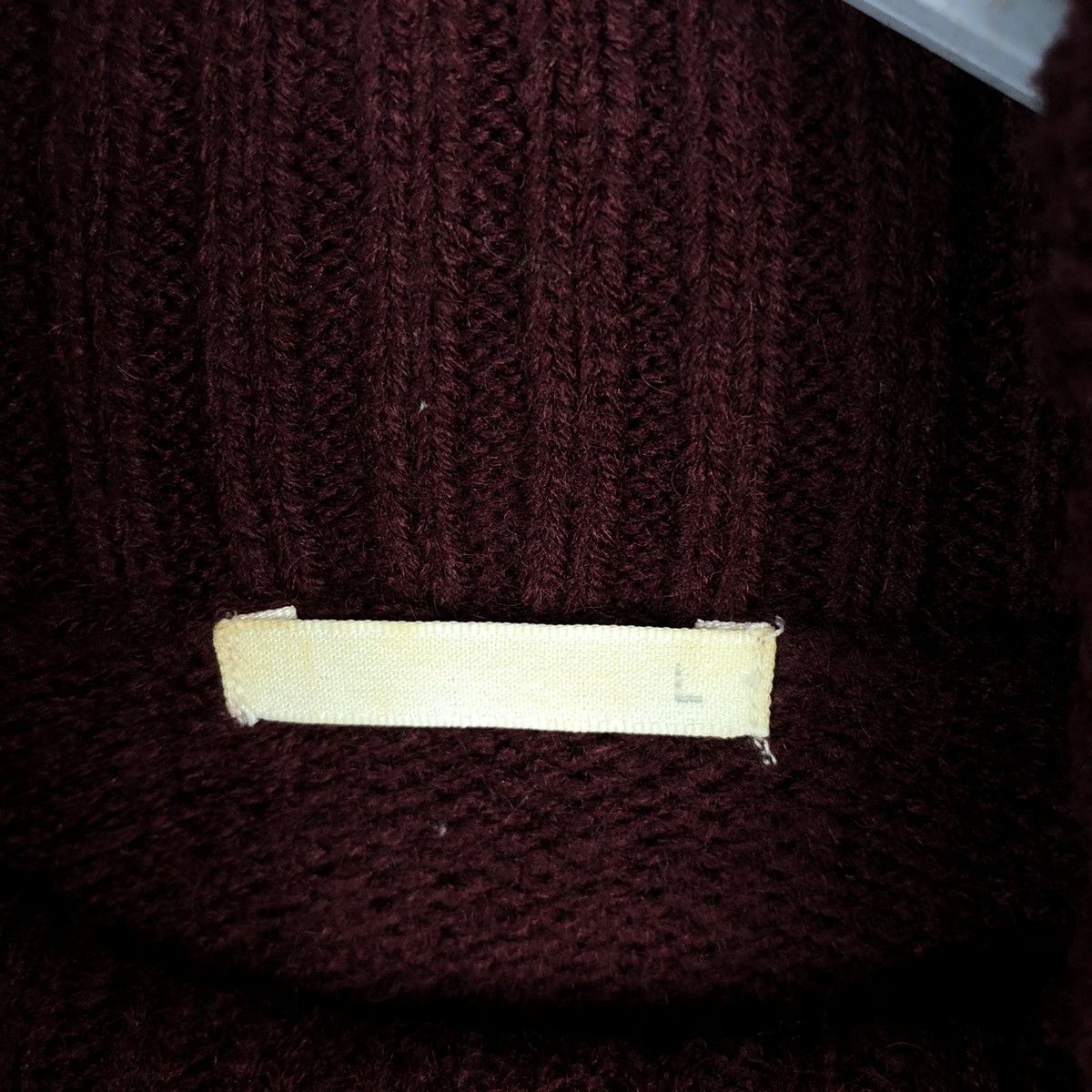 Aran Isles Knitwear × Homespun Knitwear × Japanese Brand GU Maroon Knitwear #A1192 Size US L / EU 52-54 / 3 - 10 Thumbnail