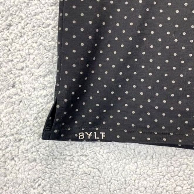 Vintage BYLT Shirt T-Shirt Crewneck Mens Small Black Polka Dot Lux Drop Cut Breathable Lightweight Size US S / EU 44-46 / 1 - 3 Thumbnail