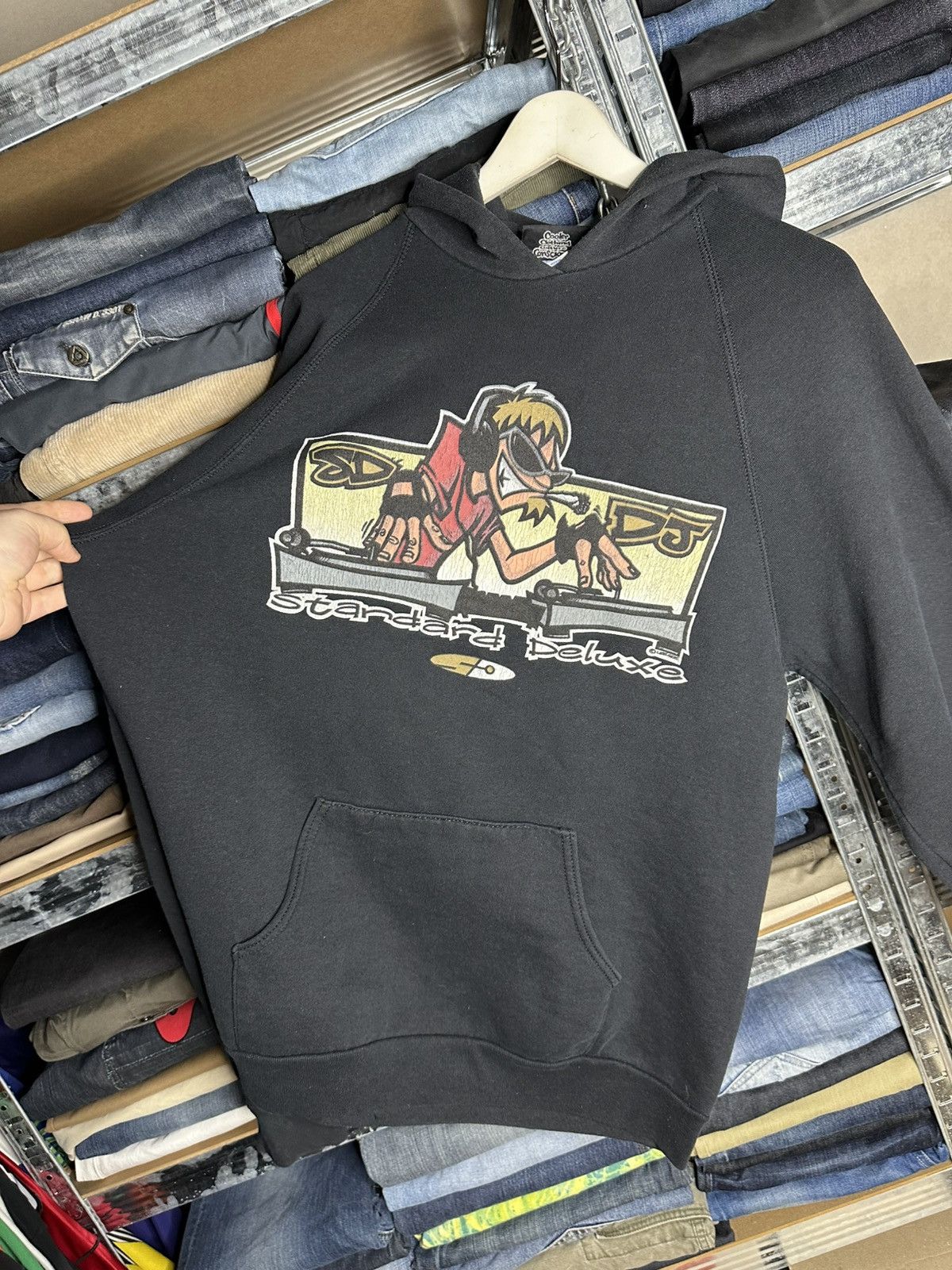 Other Standard Deluxe Vintage 90s DJ Rave Graphic Archival Hoodie Size US L / EU 52-54 / 3 - 7 Thumbnail