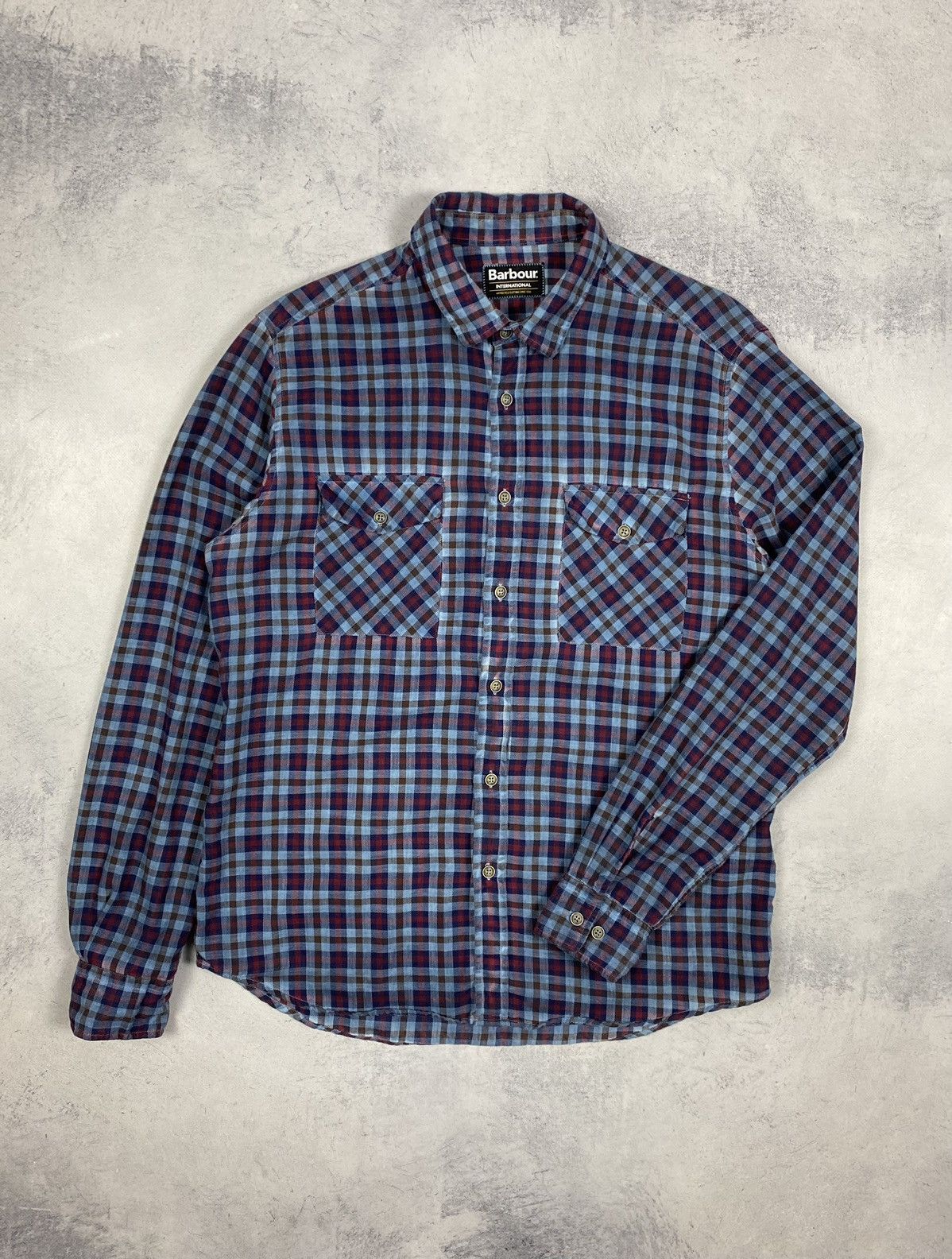 Barbour Barbour International Checkered Button Up Shirt Long Sleeve Size US M / EU 48-50 / 2 - 2 Thumbnail