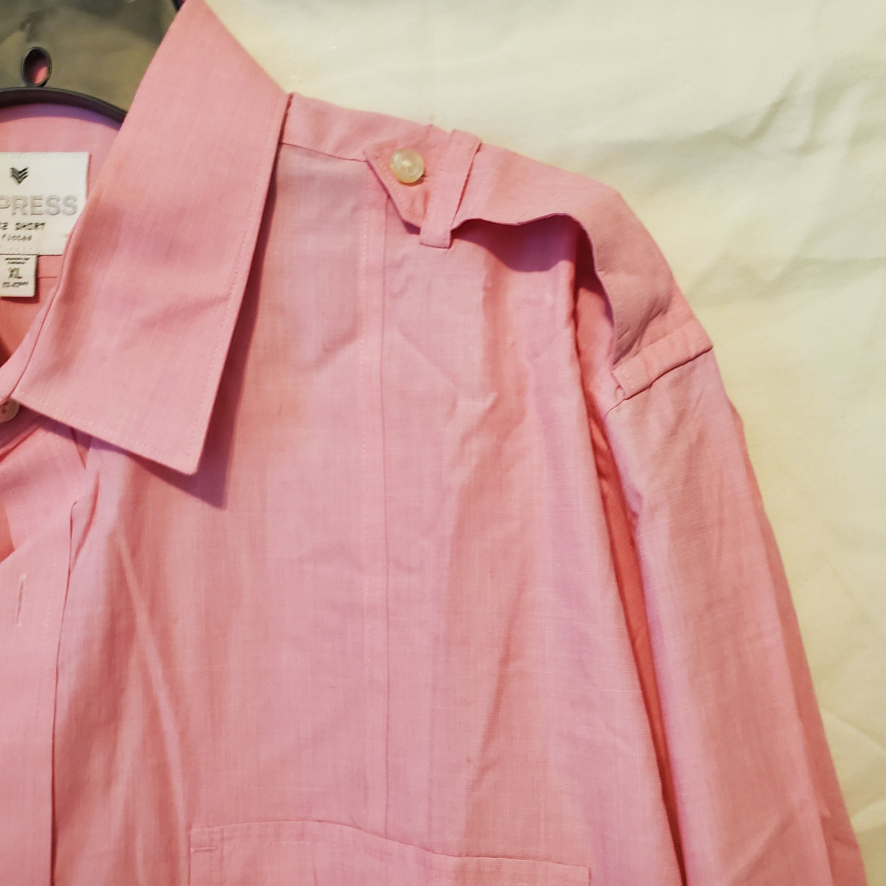 Express Express Men's XL Fitted Button shirt Size US XL / EU 56 / 4 - 4 Thumbnail