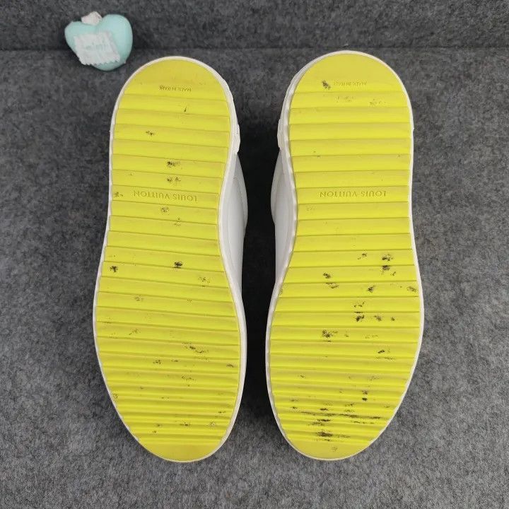 Louis Vuitton Louis Vuitton Time Out White and Yellow Sneakers -2508 Size US 6 / IT 36 - 4 Thumbnail