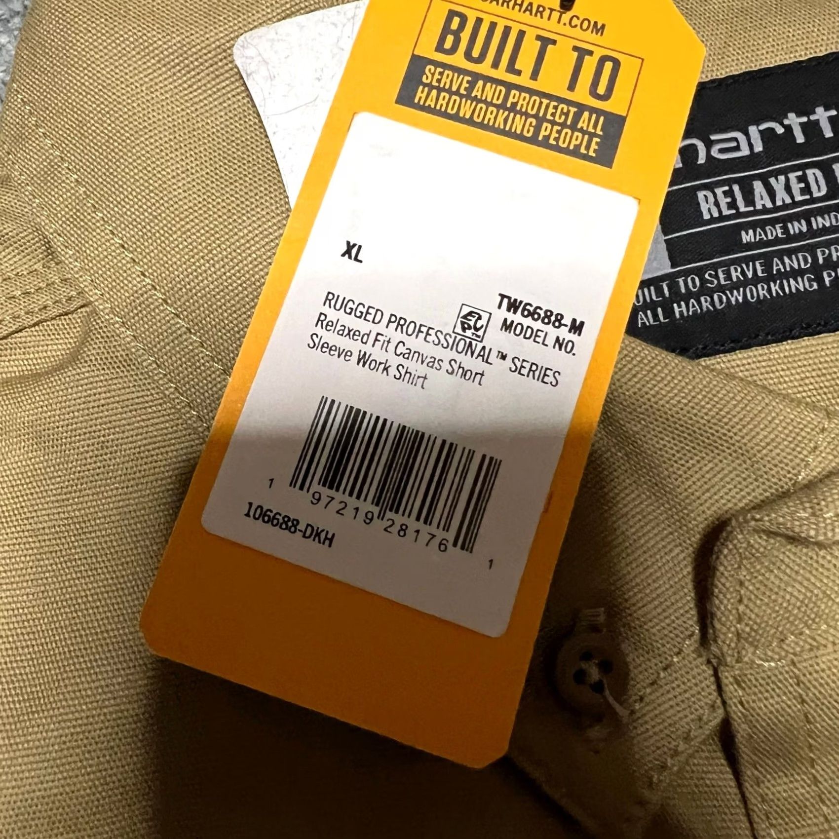 Carhartt VINTAGE Carhartt Shirt Mens XL Tan? Size US XL / EU 56 / 4 - 4 Thumbnail