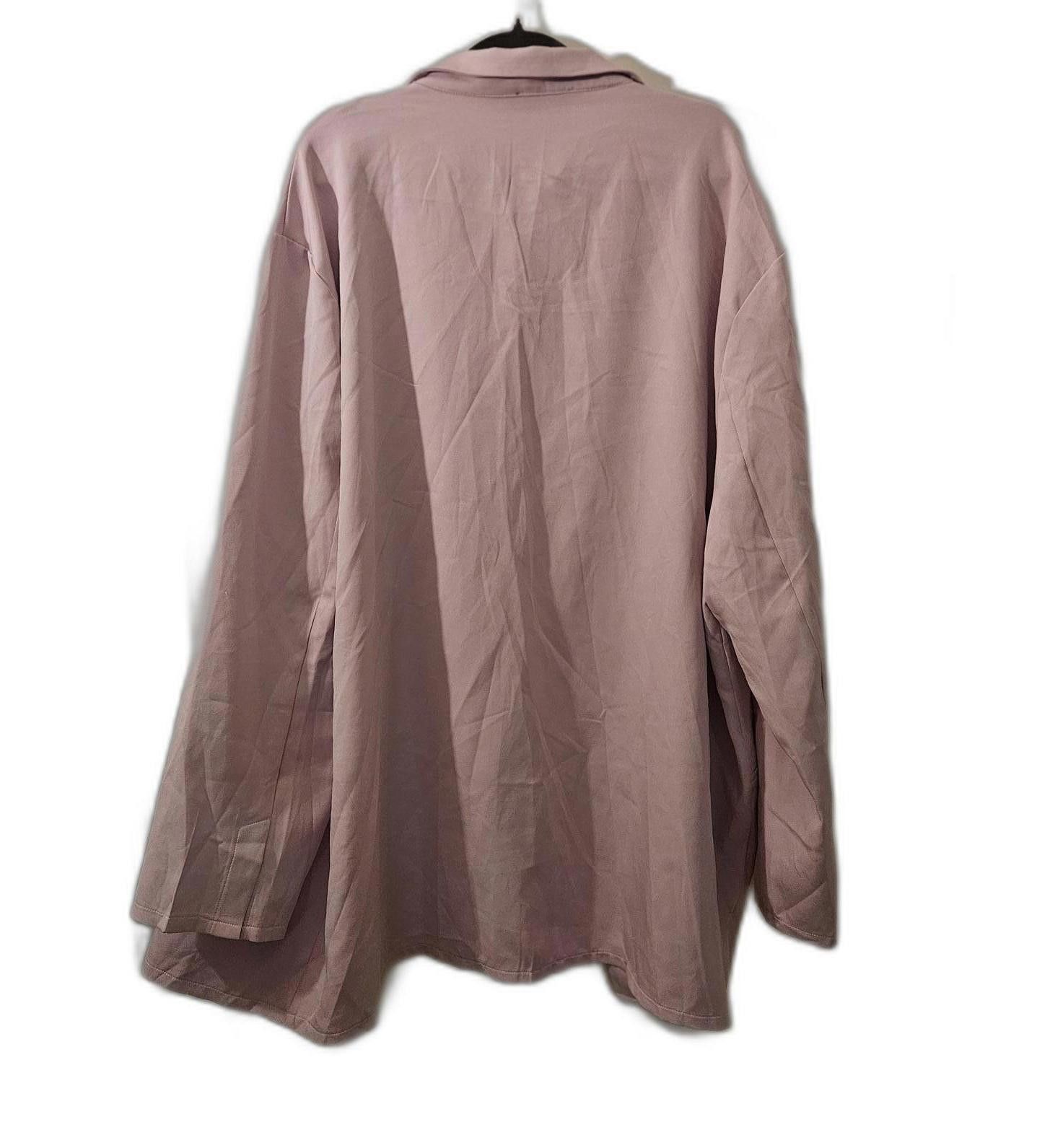 Designer PrettyLittleThing Oversized Lavender Blazer Size 22 Size 4XL / US 24-26 - 2 Thumbnail