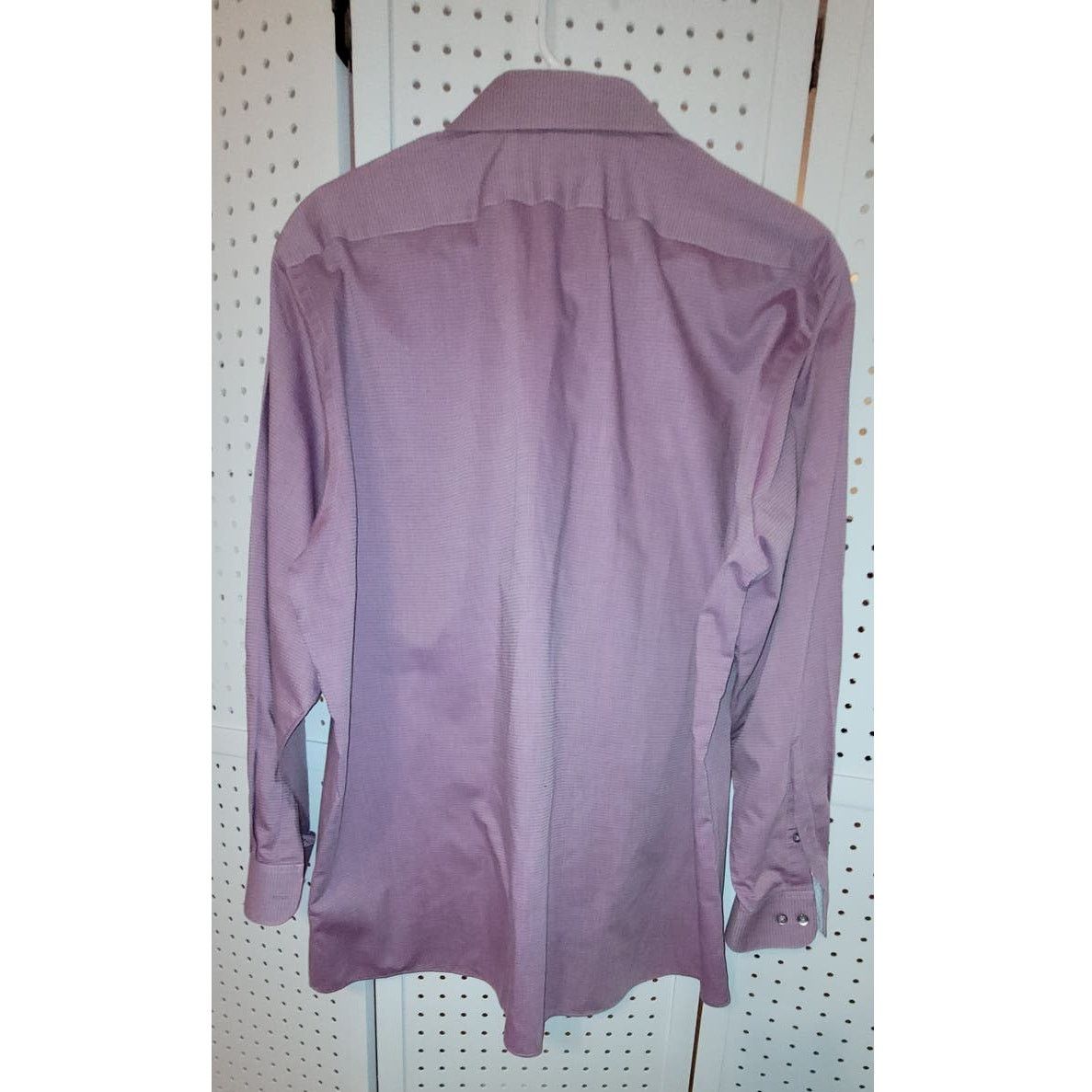 Van Heusen Van Heusen Mens Dress Shirt 17 32/33 Stretch Purple Button Size US S / EU 44-46 / 1 - 7 Thumbnail