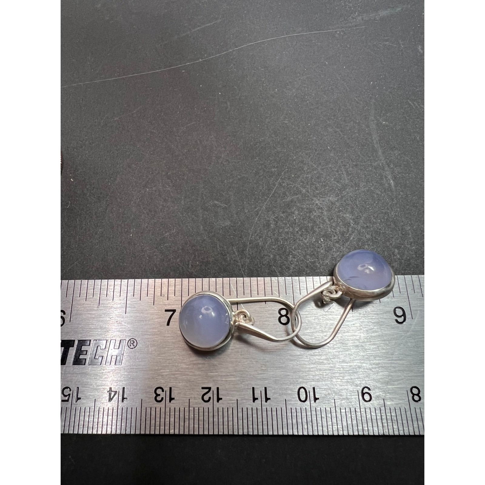 Other NEW blue chalcedony sterling silver earrings 5.08 grams Size ONE SIZE - 2 Thumbnail
