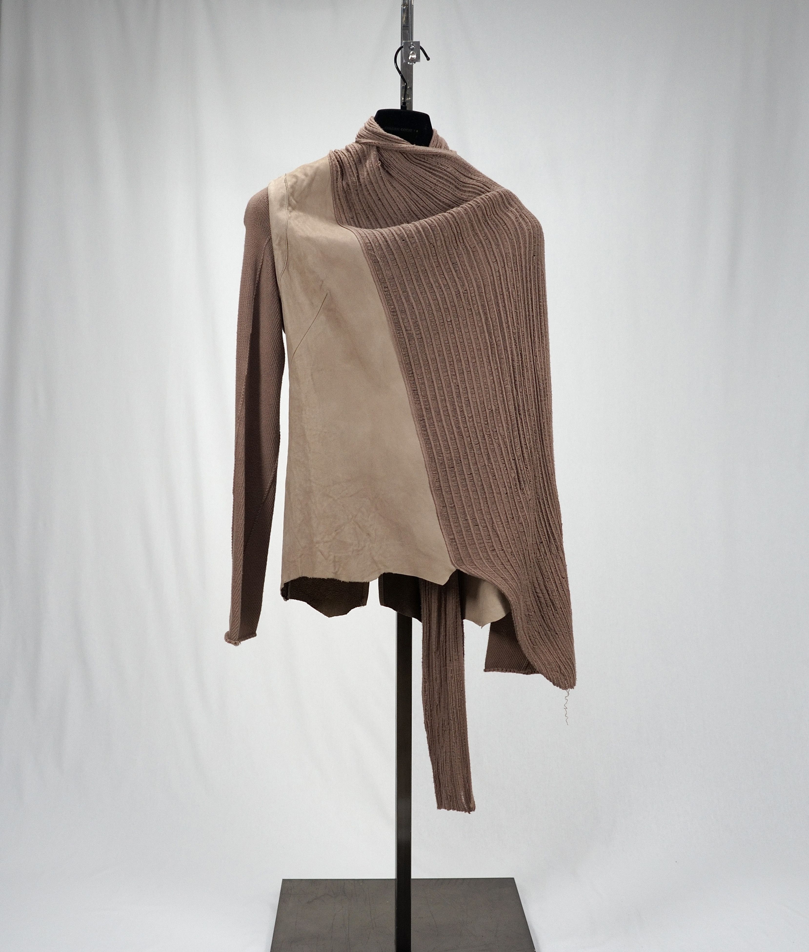 Isaac Sellam Experience S/S 2011 draped suede knit blazer Size US S / EU 44-46 / 1 - 2 Thumbnail