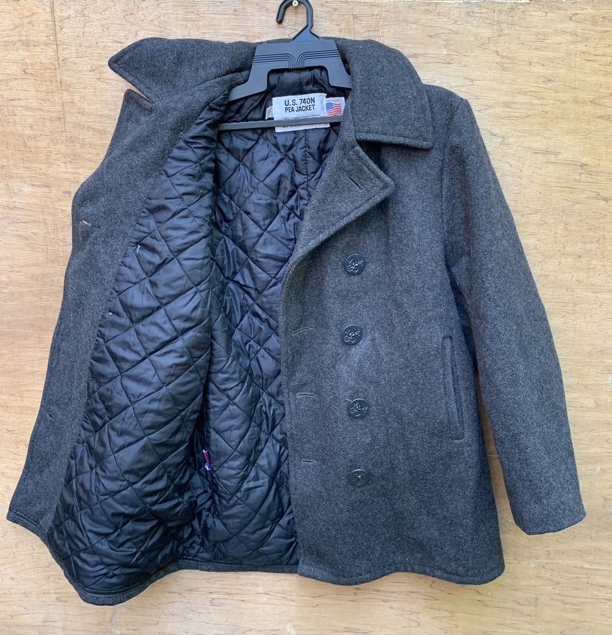 Schott Rare Vintage US 74ON PEA JACKET by SCHOTT Size US L / EU 52-54 / 3 - 17 Thumbnail