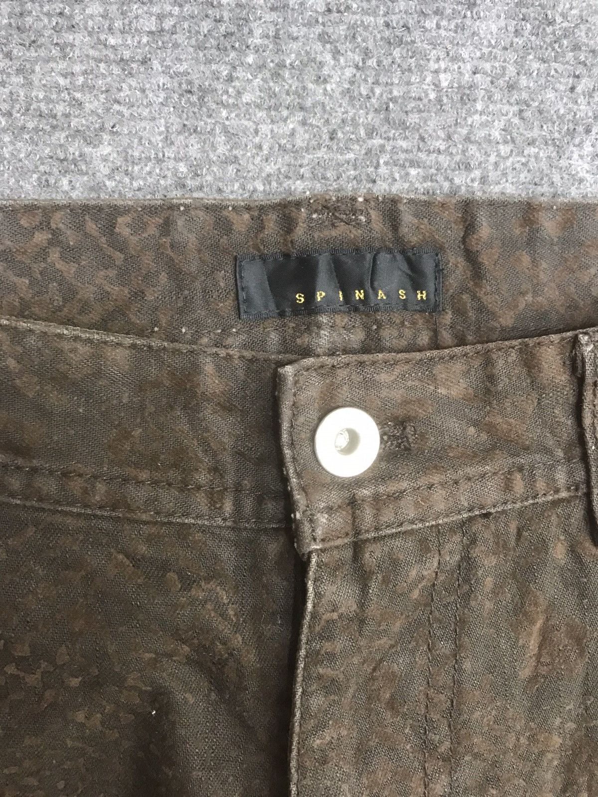Japanese Brand Flare🔥Very Rare Snake Skin Velvet Style Flare Pant Size US 32 / EU 48 - 6 Thumbnail
