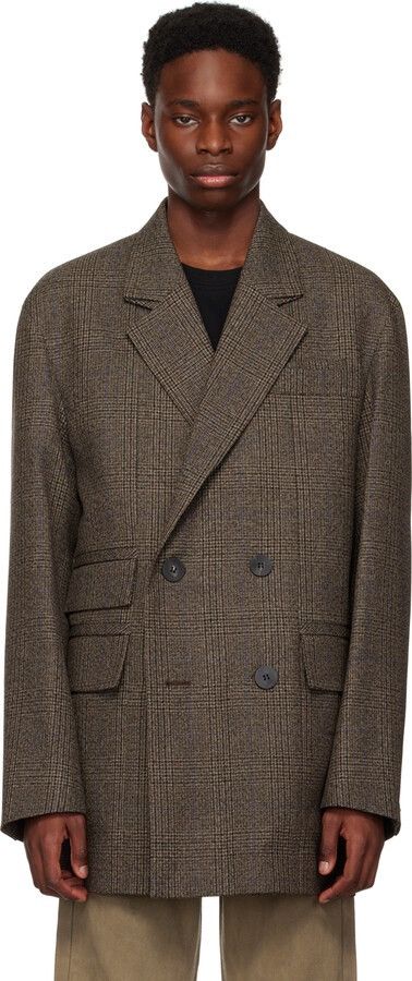 Wooyoungmi !DS! AW23 Wooyoungmi Brown Double Breasted Coat Jacket Size US L / EU 52-54 / 3 - 22 Thumbnail