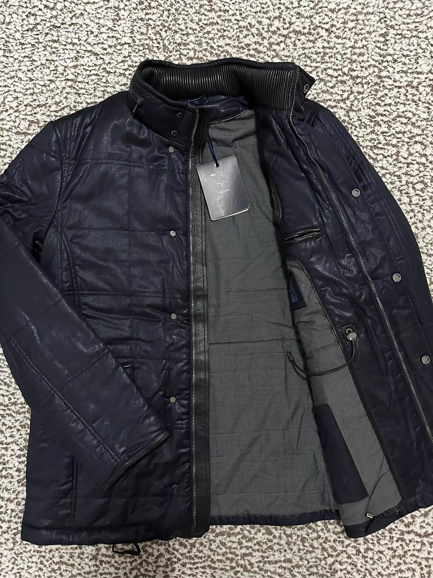 Other Larusmiani Italian Goat Cashmere Leather Trim 52 Size US L / EU 52-54 / 3 - 2 Thumbnail