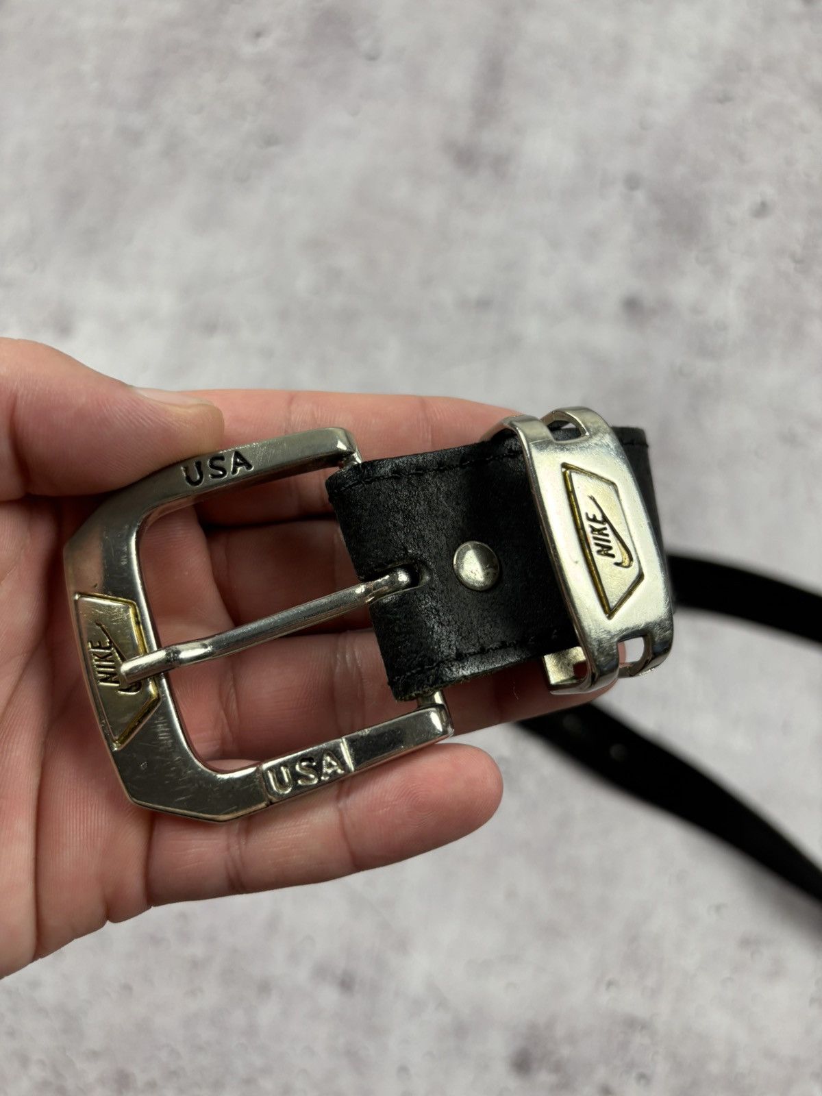 Nike Nike USA vintage leather belt one size Size ONE SIZE - 4 Thumbnail