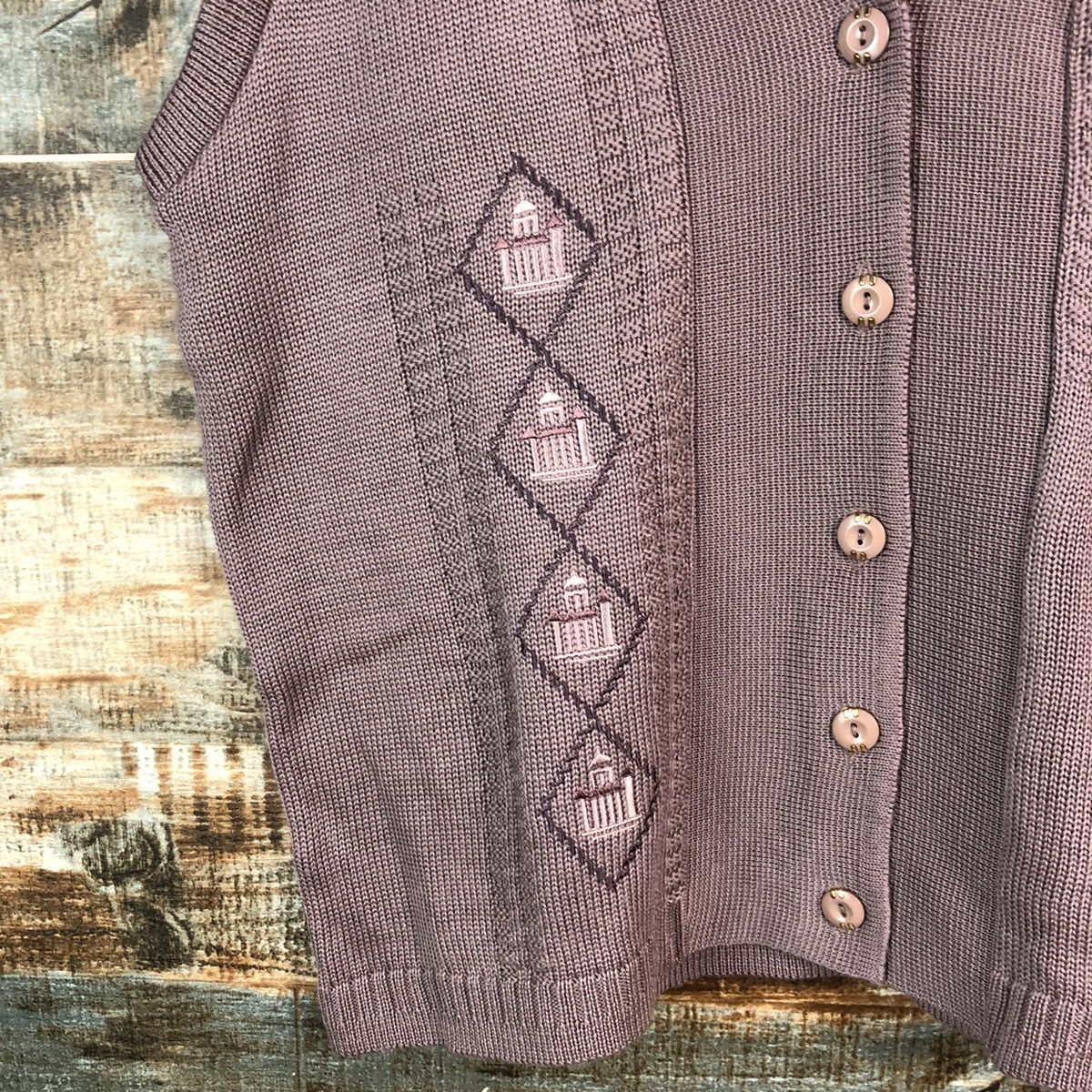 Japanese Brand × Vintage My Mrs Pink Vest Knitwear #A2362 Size L / US 10 / IT 46 - 7 Thumbnail