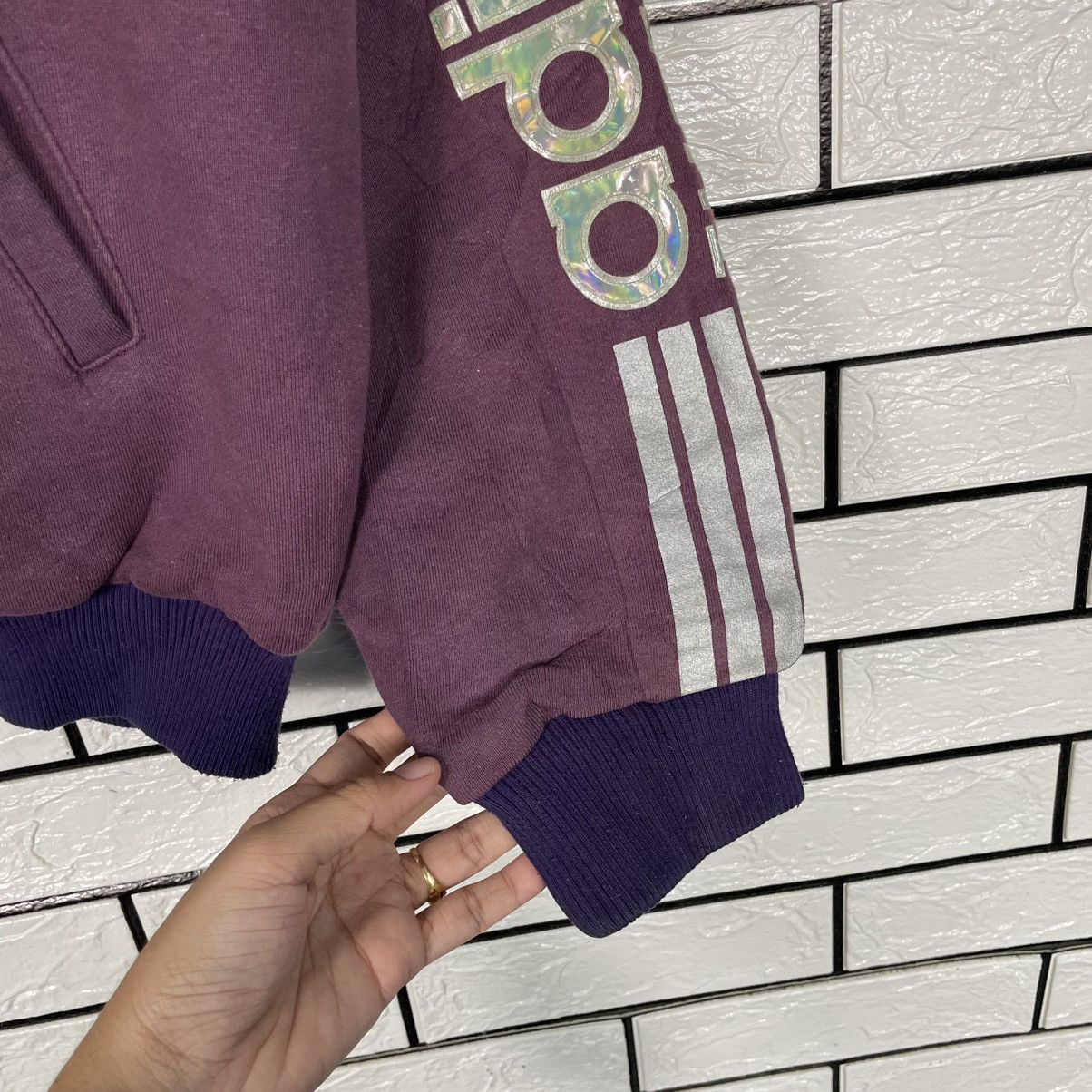 Adidas Adidas Purple Sweater Jacket Size US M / EU 48-50 / 2 - 13 Thumbnail