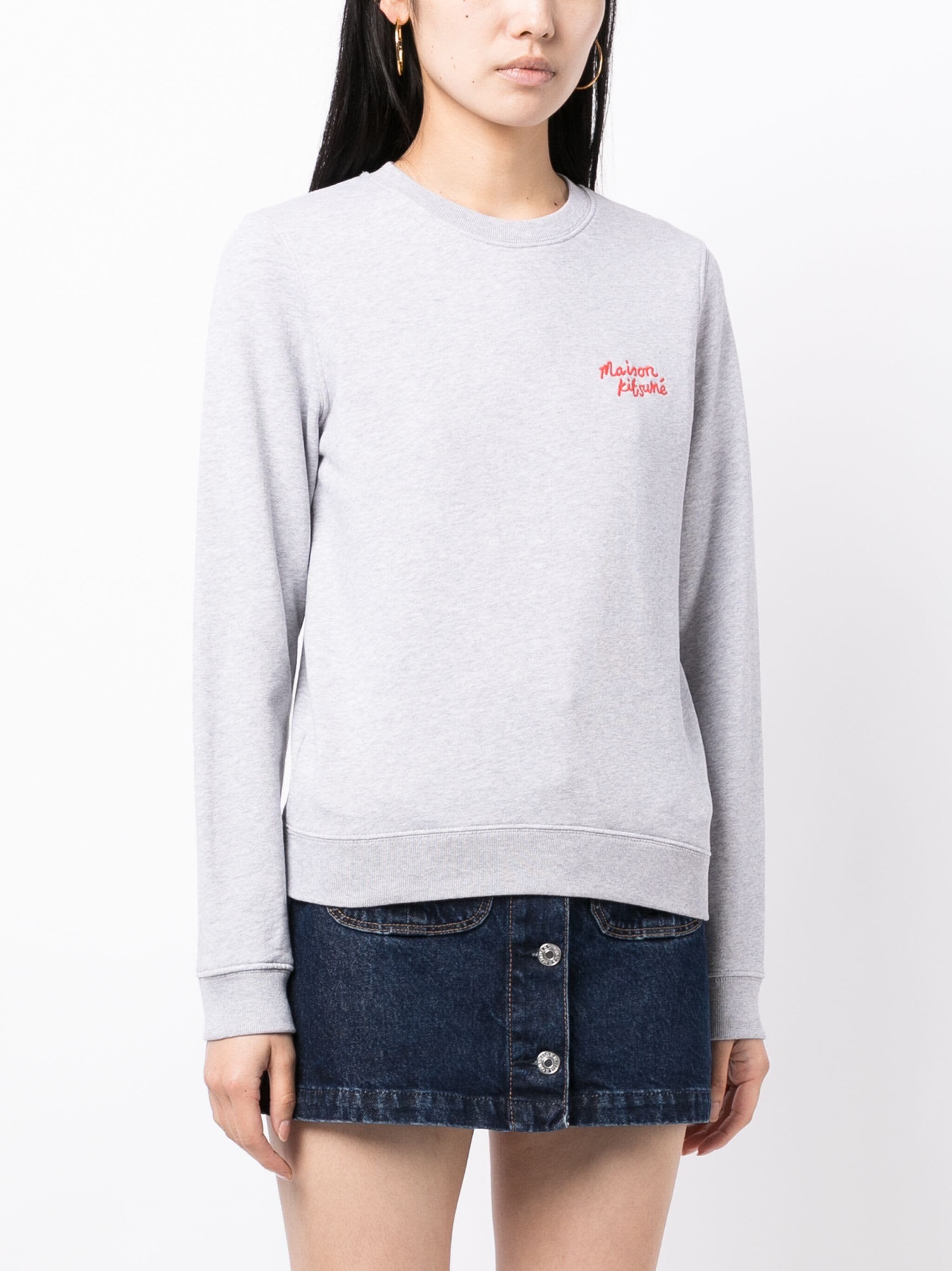 Maison Kitsune o1s22i1n0724 Crewneck Sweatshirt in Grey Size M / US 6-8 / IT 42-44 - 3 Thumbnail