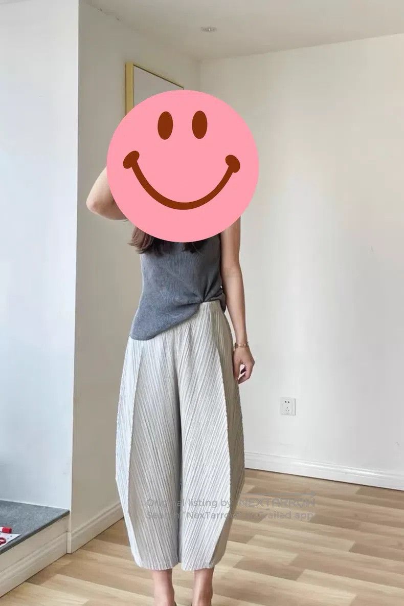 Issey Miyake Issey Miyake size:3 Light Gray Slightly Carrot Pants Size 31" - 5 Thumbnail