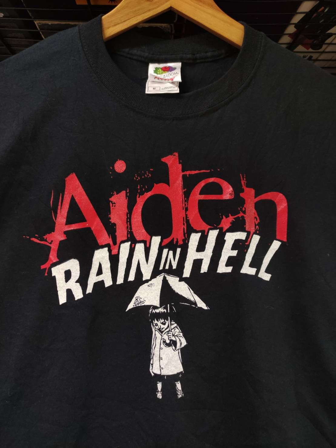 Band Tees Vtg 00's Aiden " Rain in Hell " EP Promo T-Shirt Size US M / EU 48-50 / 2 - 1 Thumbnail