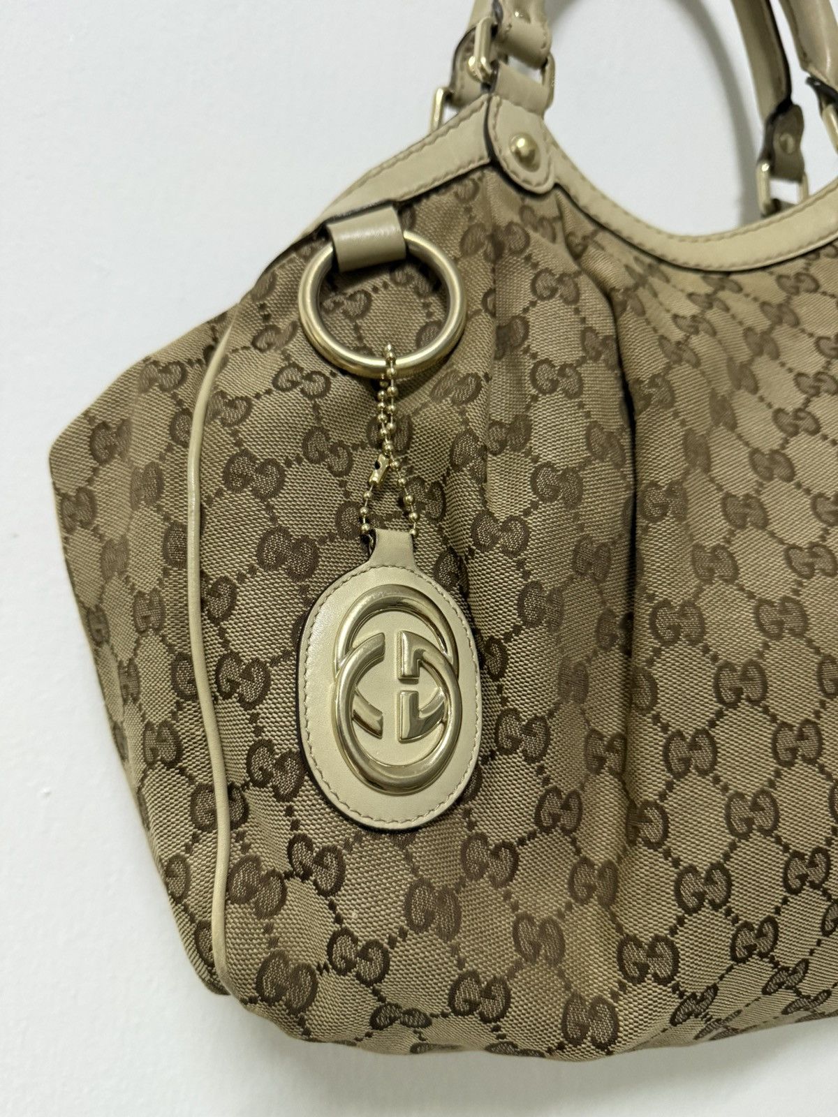 Gucci Gucci Sukey tote bag in beige GG canvas Size ONE SIZE - 5 Thumbnail