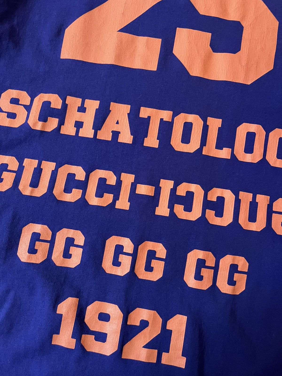 Gucci Gucci 25 Eschatology Blind For Love purple blue T-shirt Size US L / EU 52-54 / 3 - 7 Thumbnail