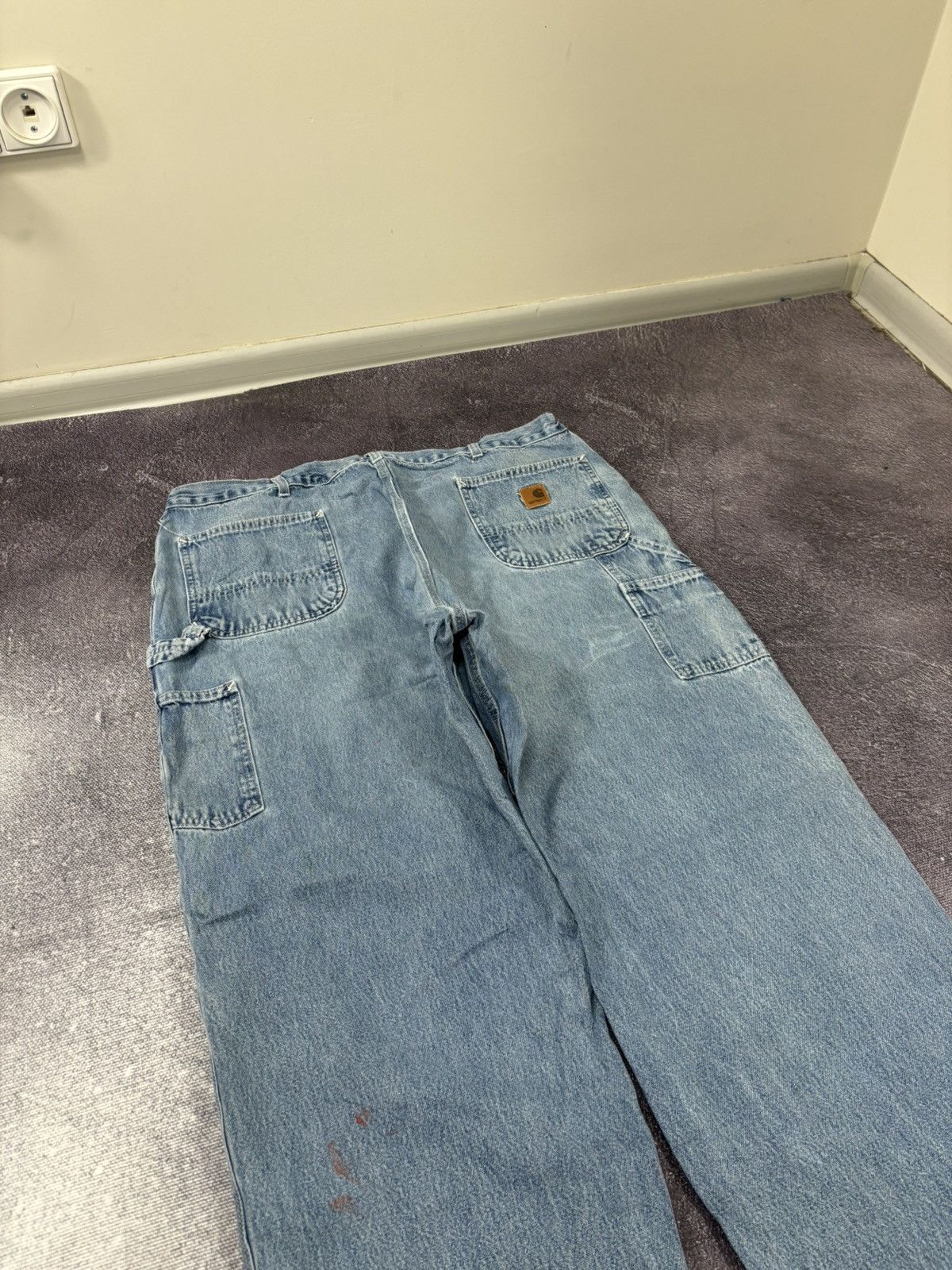 Carhartt Vintage Carhartt Denim Dungaree Fit Faded Hype Baggy Jeans Size US 42 / EU 58 - 6 Thumbnail