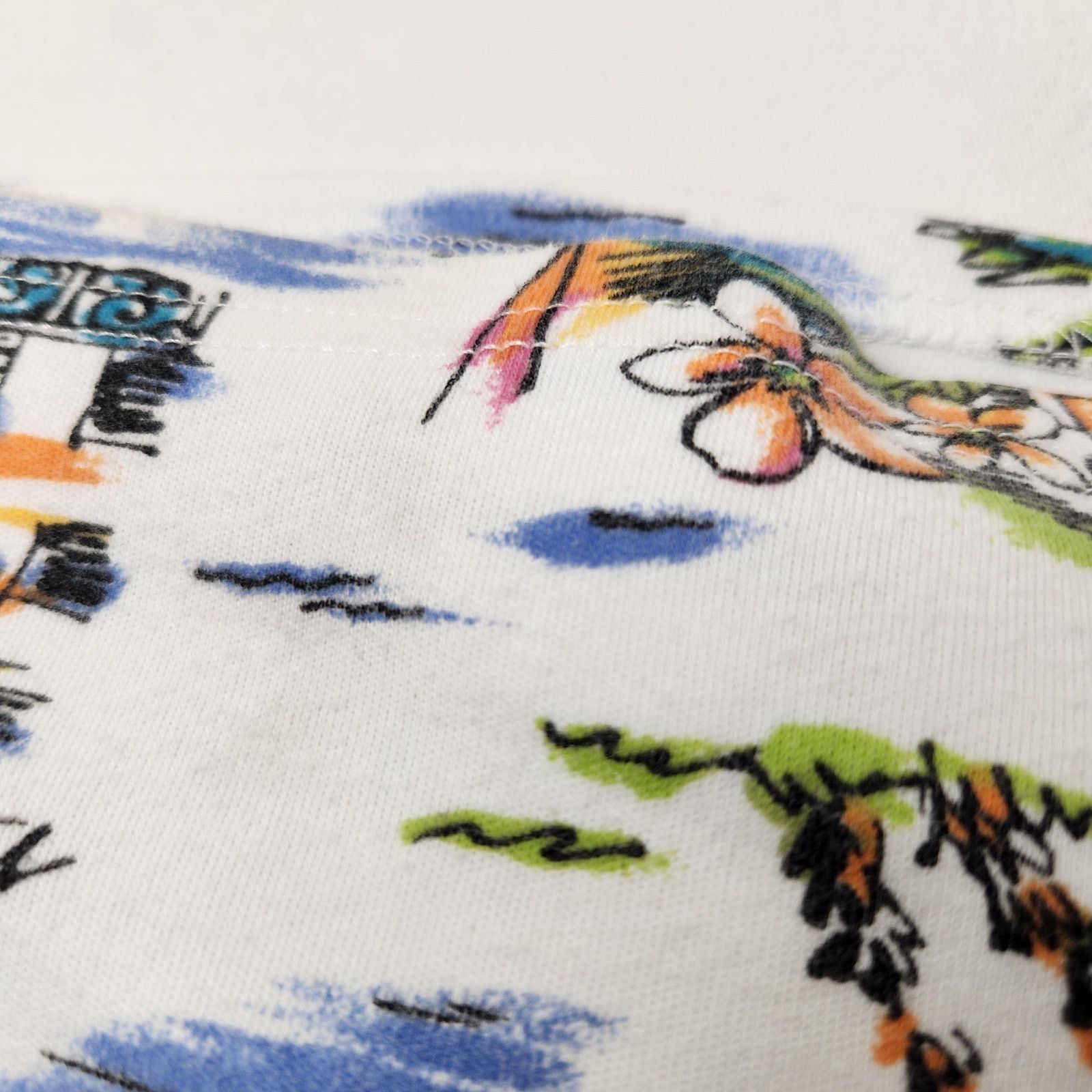 Vintage Beach Vacation Theme Skort White Stag Palm Tree Plus Size XL Size 38" / US 16 / IT 52 - 5 Thumbnail
