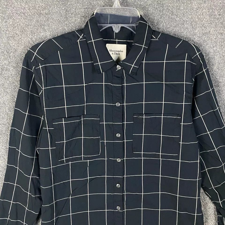Abercrombie & Fitch Abercrombie & Fitch Button Up Top Women's Medium Long Sleeve Size M / US 6-8 / IT 42-44 - 2 Thumbnail