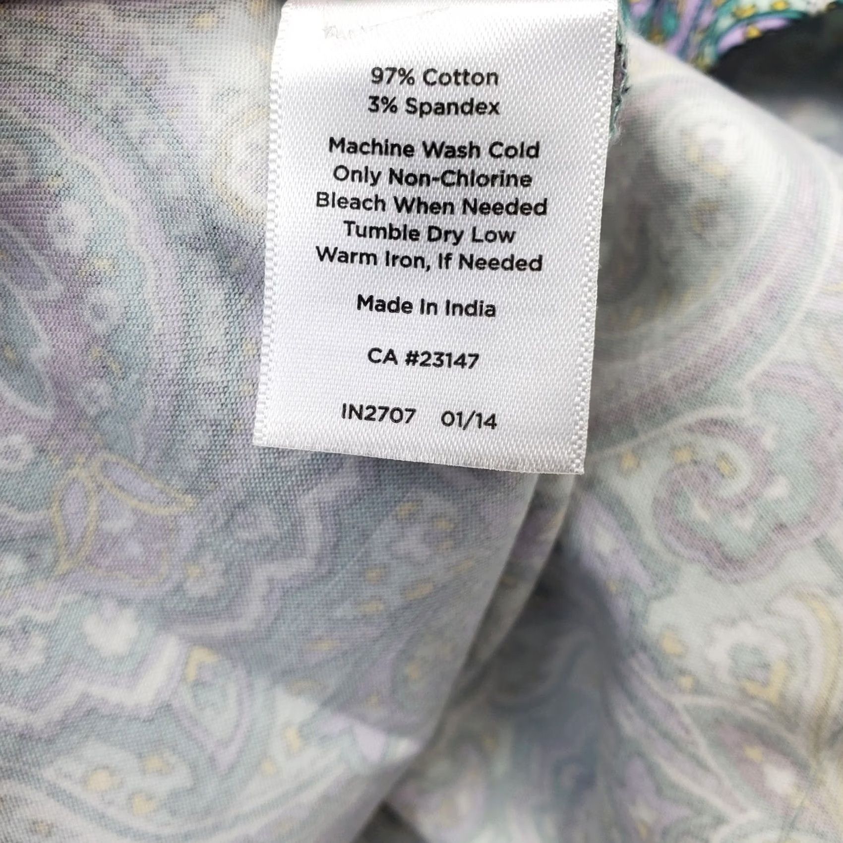 Talbots Talbots Womens Skirt 20W Paisley Print Stretch Back Zip Pencil Straight & Size 20W Multicolor Short NWT Womens Size 42" / US 20 - 7 Thumbnail