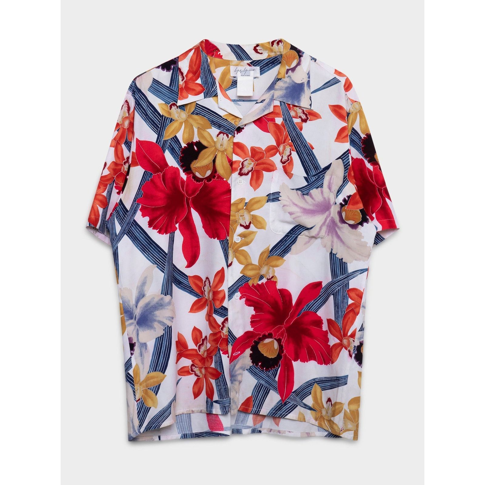 Yohji Yamamoto Floral Silk Hawaiian Shirt Size US L / EU 52-54 / 3 - 1 Thumbnail