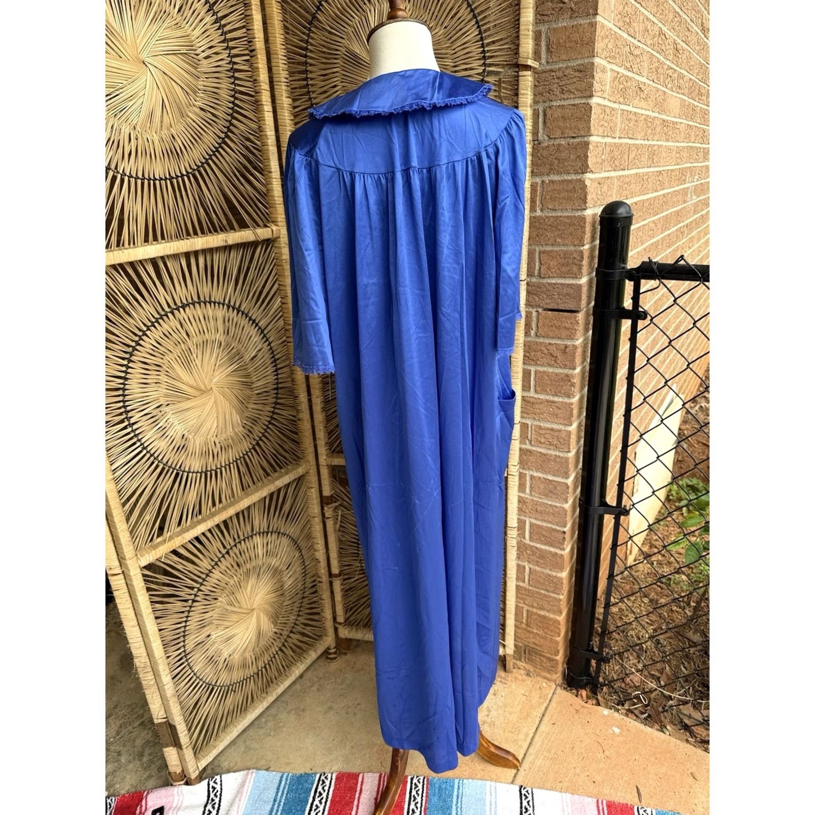 Vintage VINTAGE Nancy King Lingerie Nightgown Maxi Blue 100% Nylon M NYT USA Womens Nightwear Regular Size M Limited Tags Size ONE SIZE - 6 Thumbnail