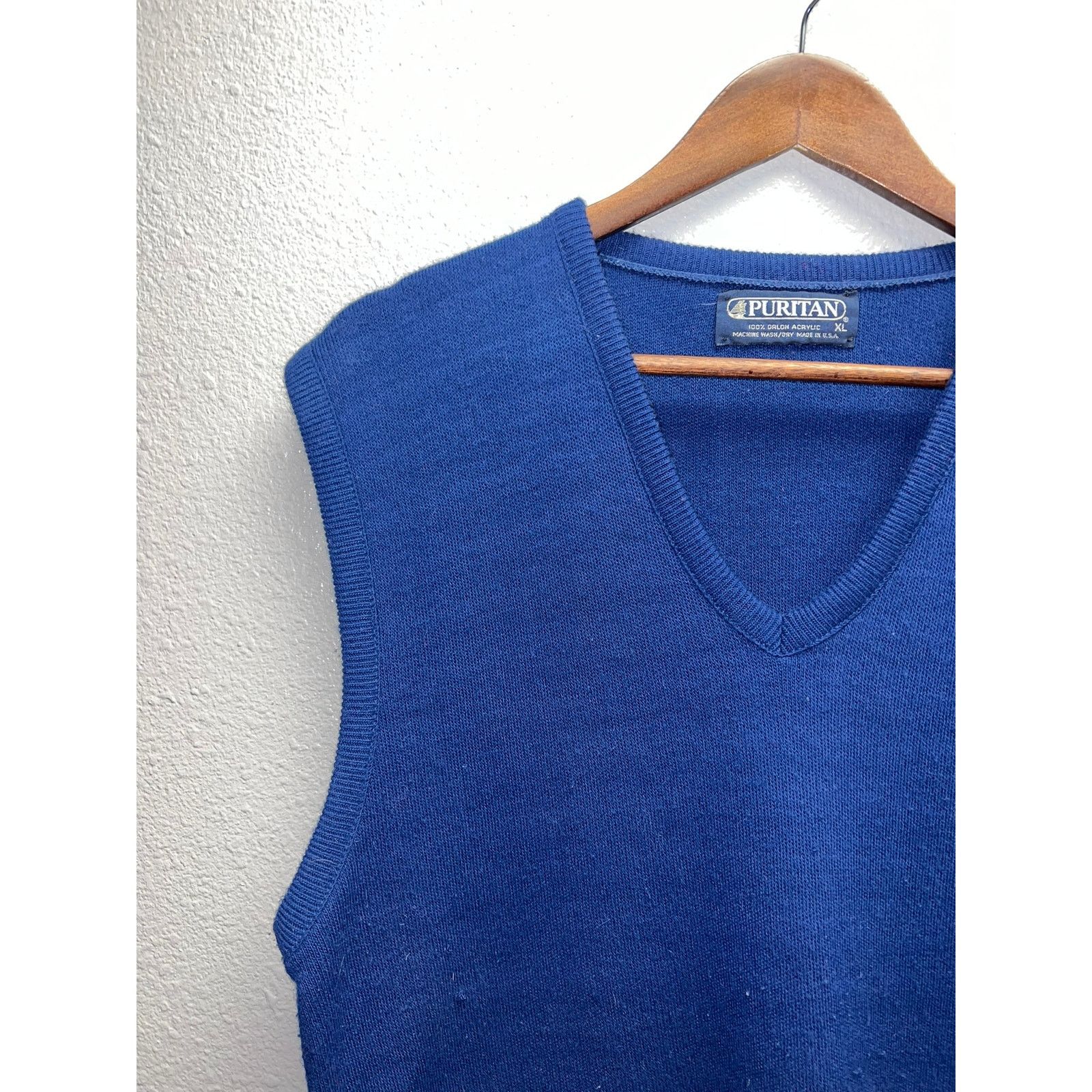 Puritan Vintage Puritan Sweater Vest Orlon Acrylic USA Made 90s M Size US M / EU 48-50 / 2 - 2 Thumbnail