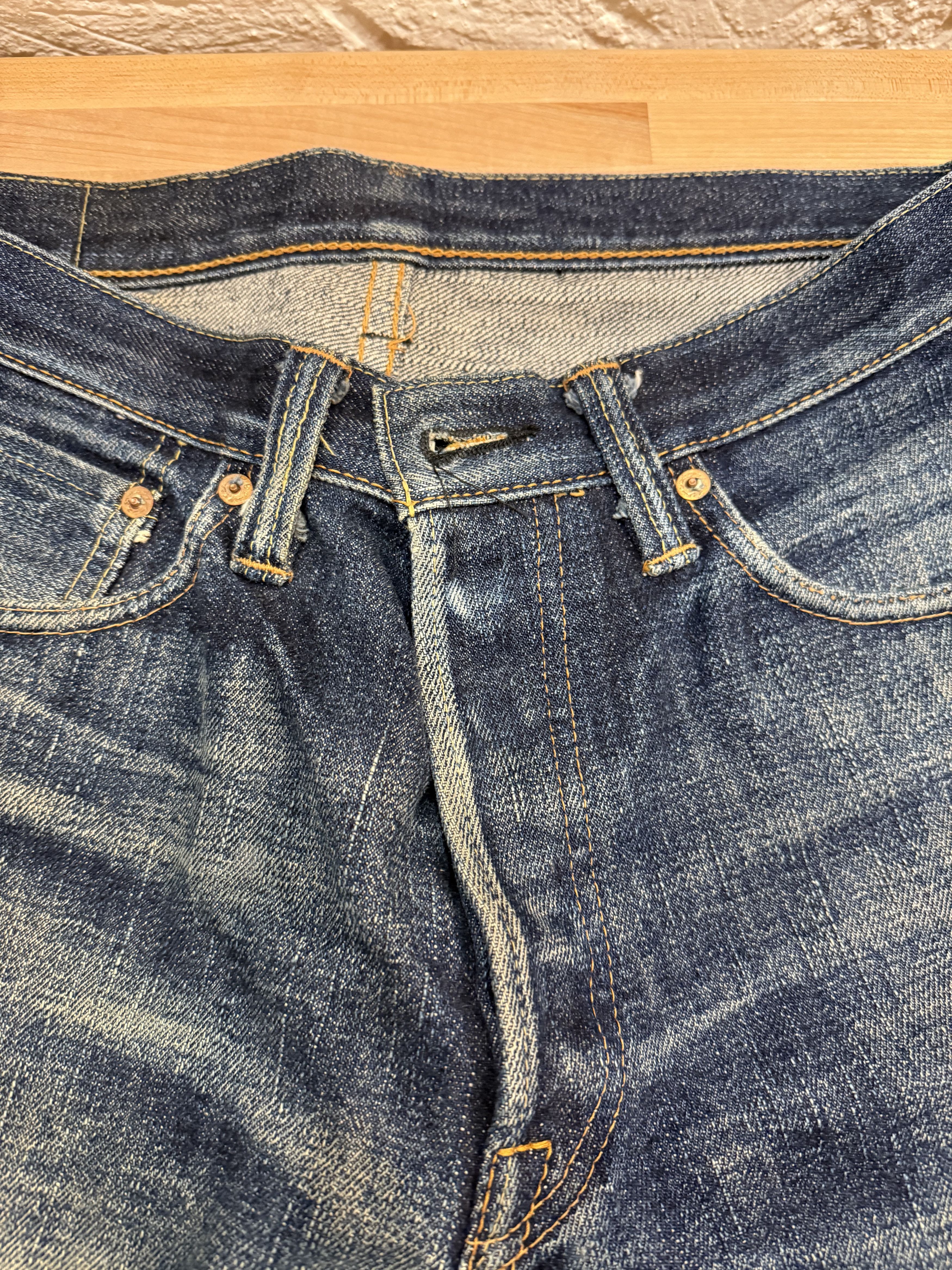 Samurai Jeans SAMURAI S511XX19OZII KIWAMI 19OZ INDIGO DENIM Size US 32 / EU 48 - 4 Thumbnail