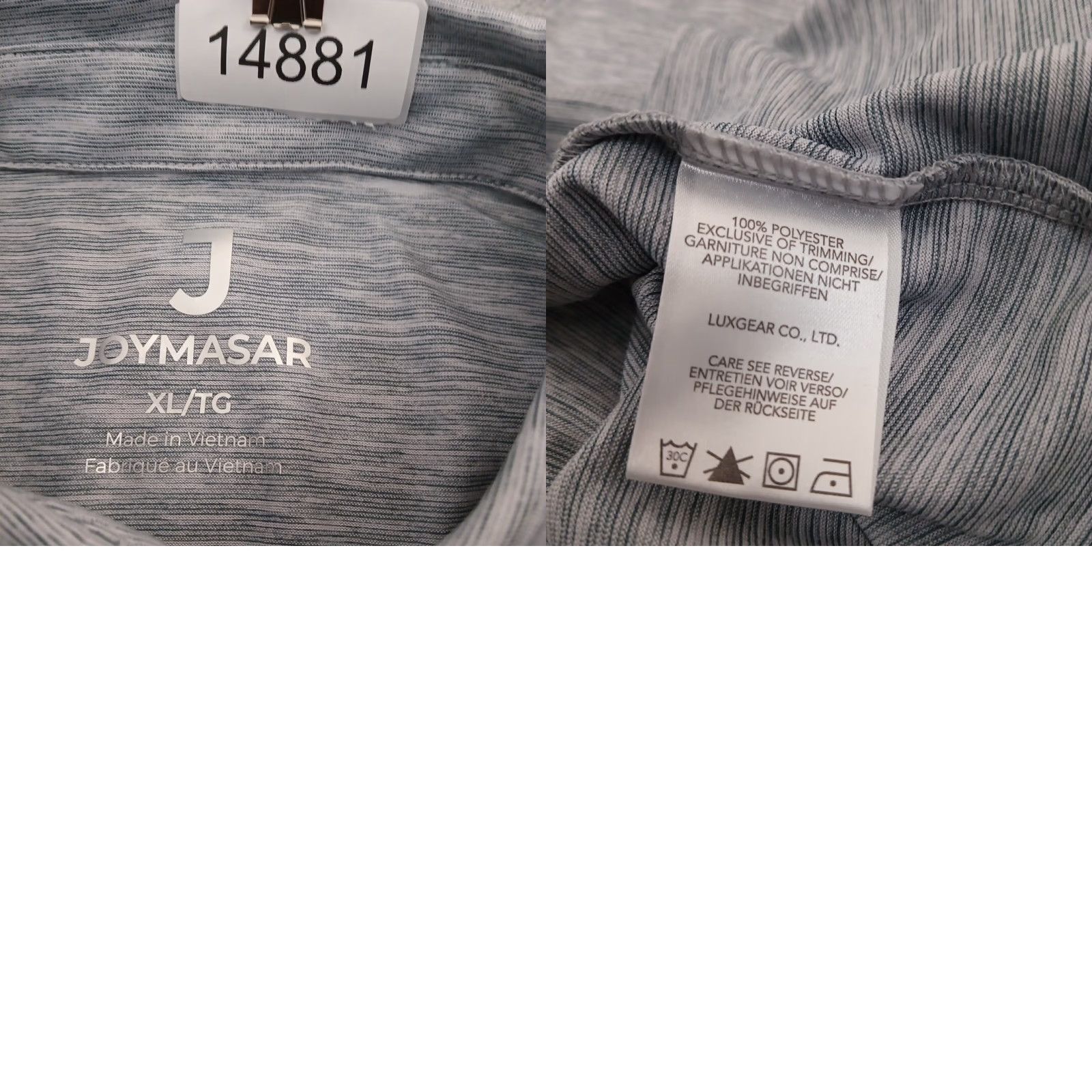 Vintage Joymasar Polo Shirt Mens XL Heather Gray Short Sleeve Polo Collar Gray XL Mens Shirts Size US XL / EU 56 / 4 - 8 Thumbnail
