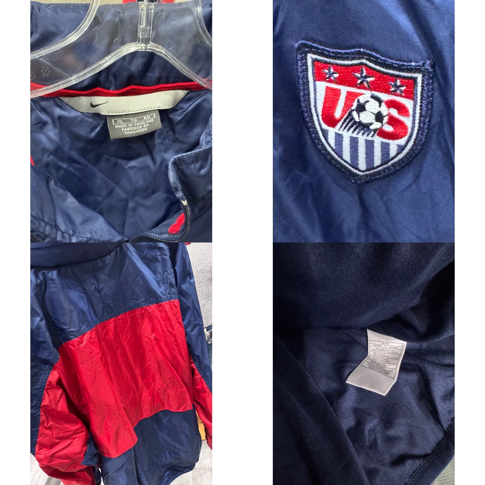 Nike Nike Team USA Soccer Zippered Hooded Jacket Coat XL Mens Multicolor Casual Shirt? Size US XL / EU 56 / 4 - 8 Thumbnail