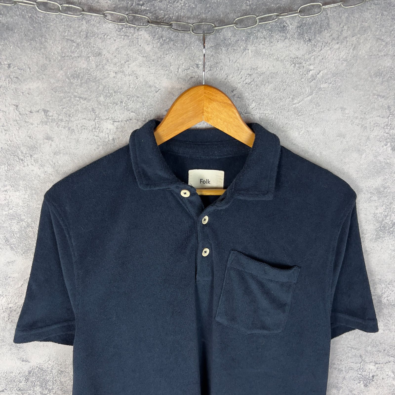 Folk Folk Polo Shirt Men's Size 3 Cotton Blue Short Sleeve ` Size US M / EU 48-50 / 2 - 2 Thumbnail
