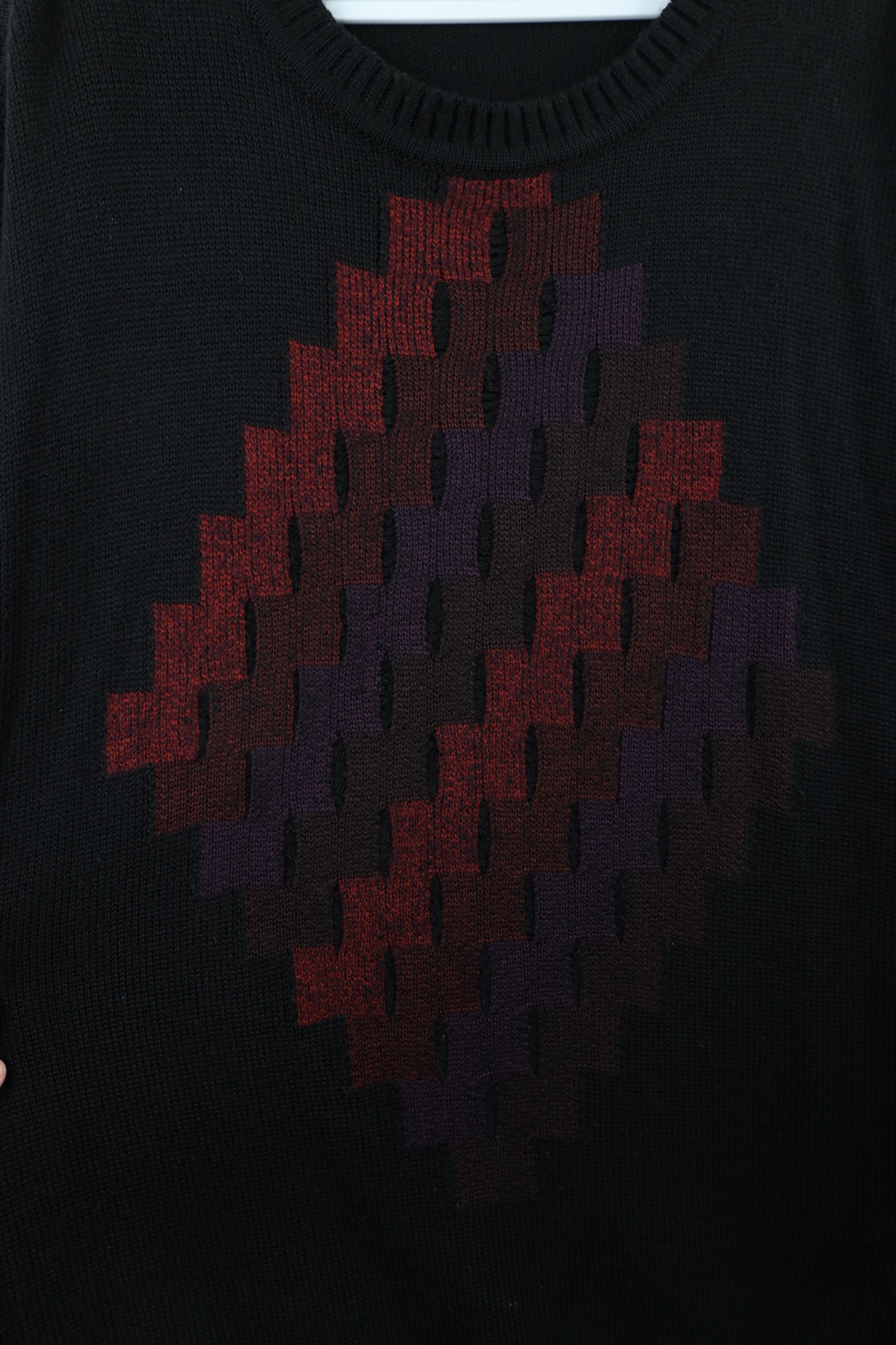 Vintage Vintage 90s Coogi Style Bassmaster Knit Geometric Sweater Size US XL / EU 56 / 4 - 4 Thumbnail